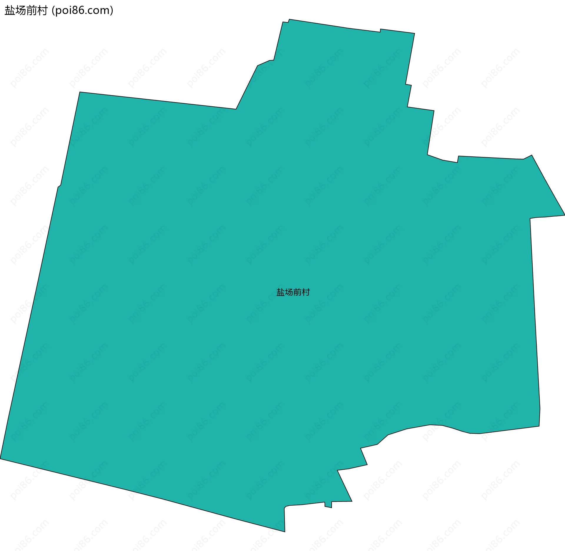 盐场前村边界地图
