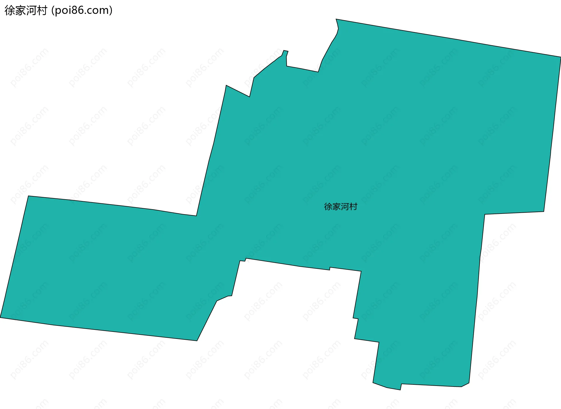 徐家河村边界地图