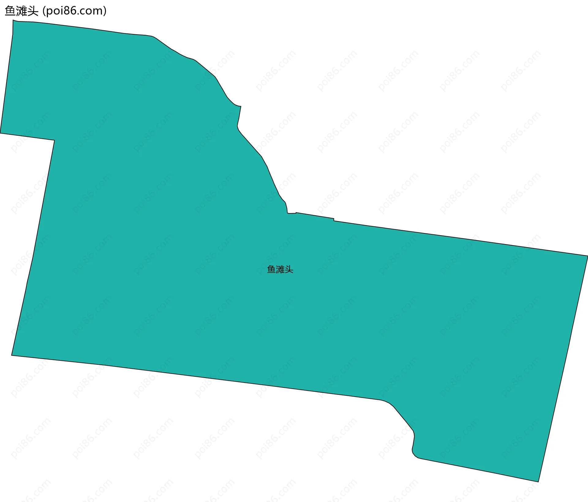 鱼滩头边界地图