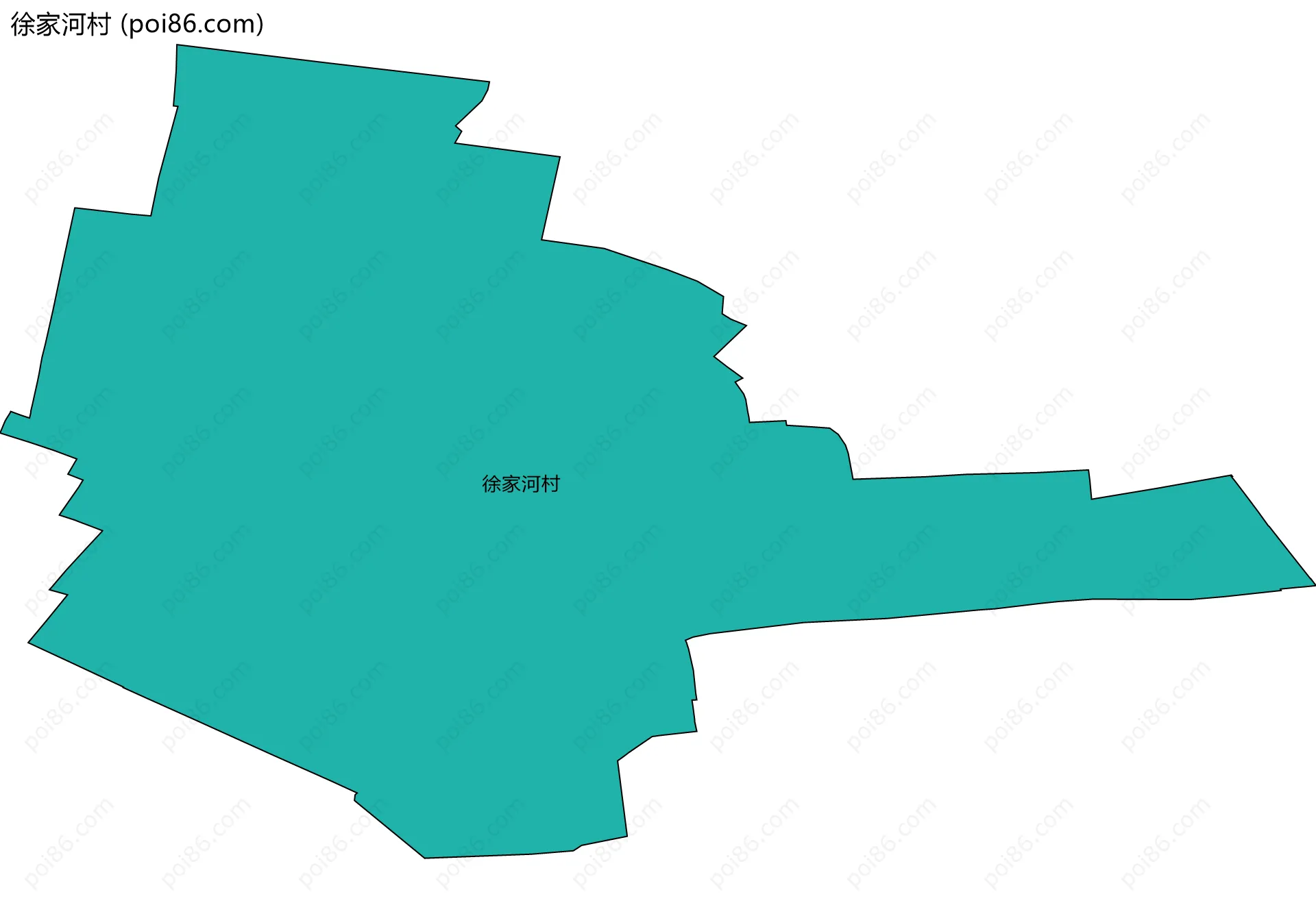 徐家河村边界地图