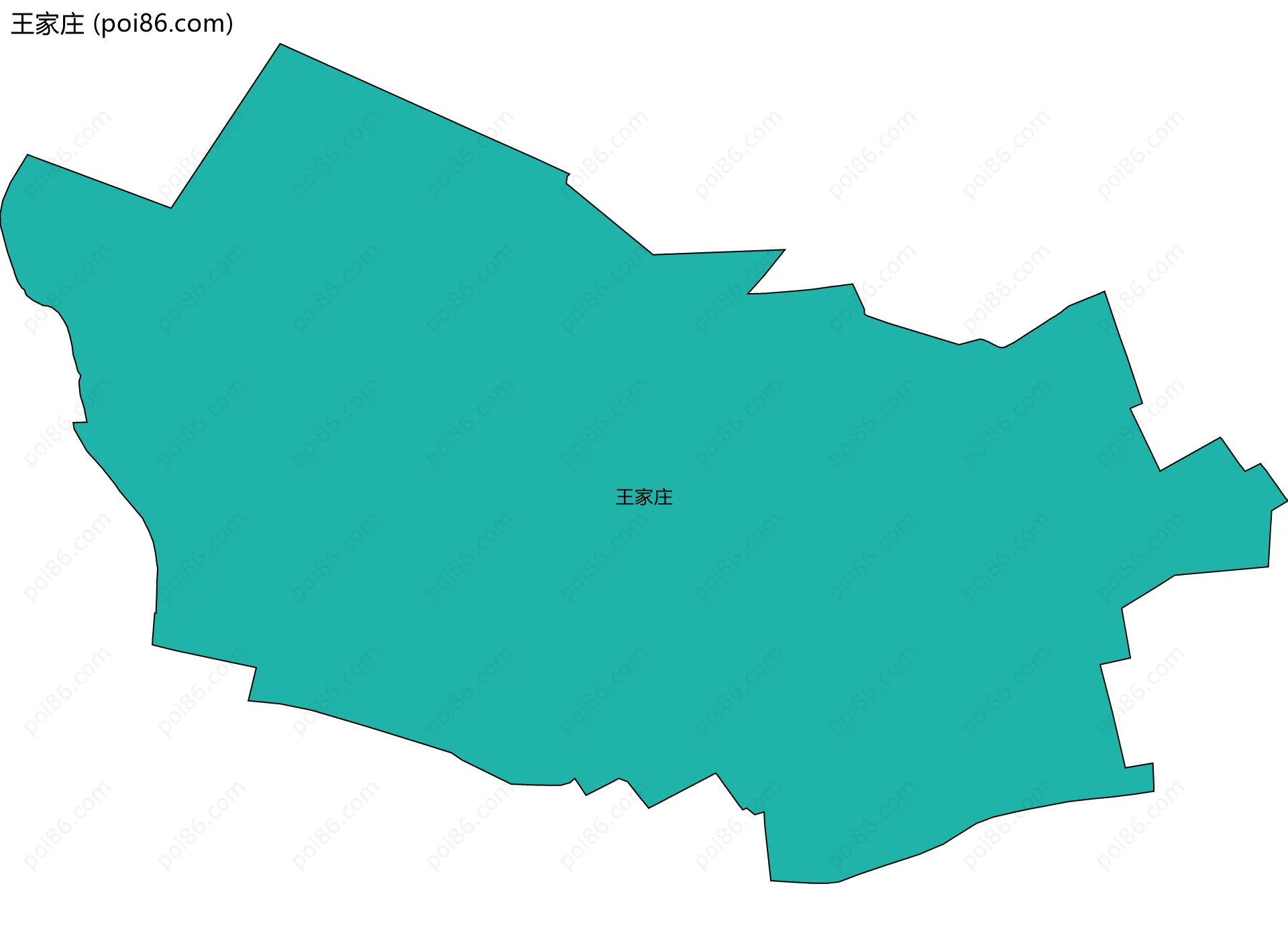 王家庄边界地图