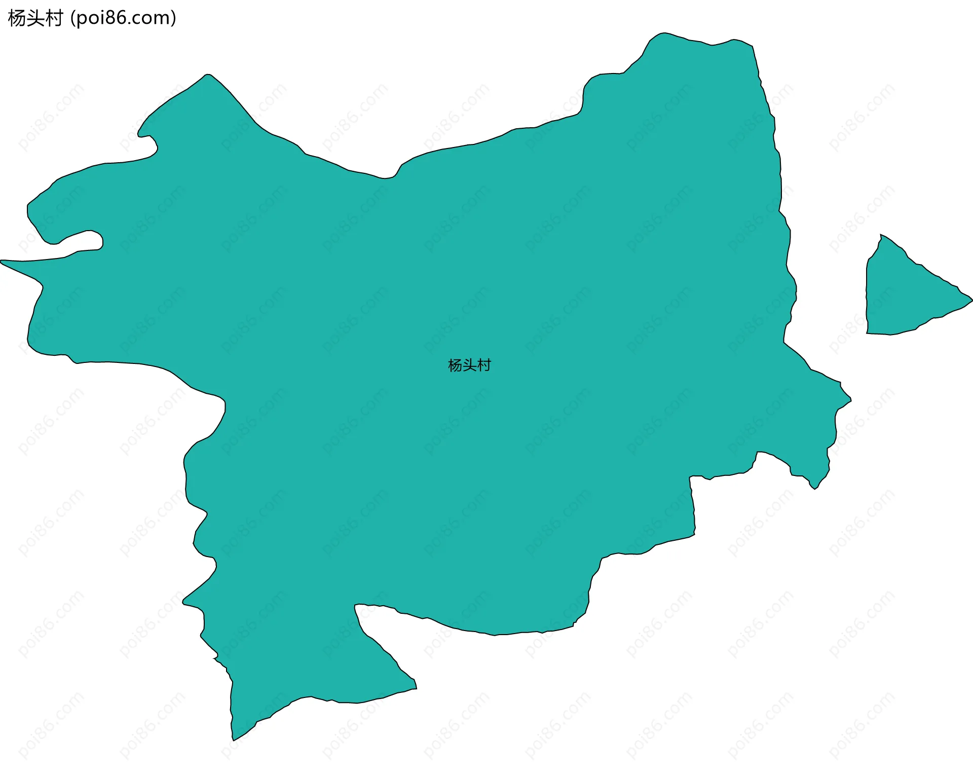 杨头村边界地图