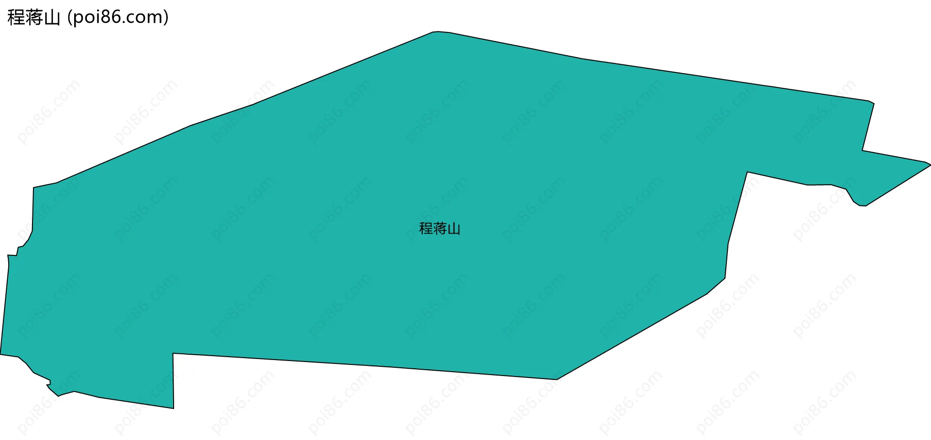程蒋山边界地图
