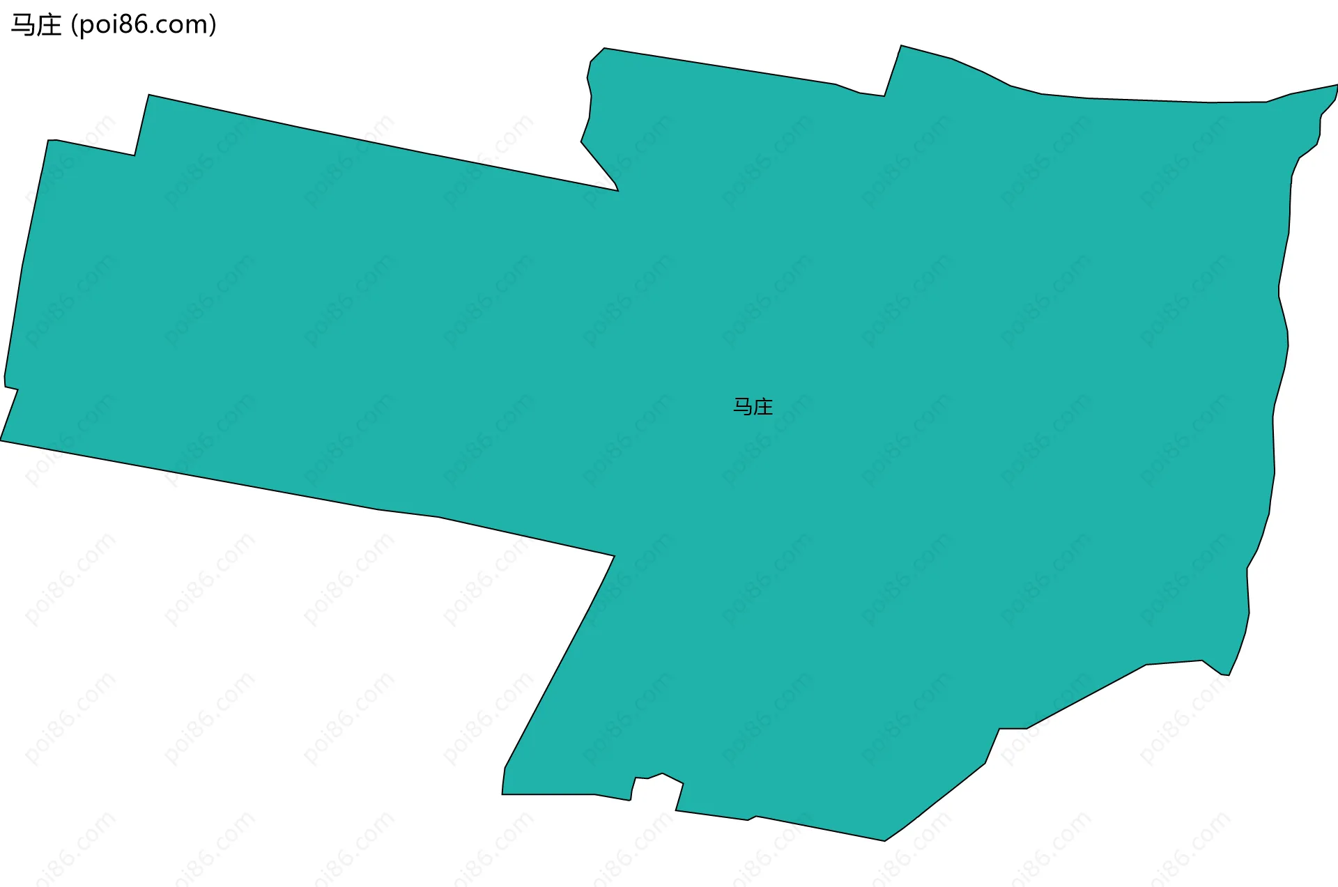 马庄边界地图