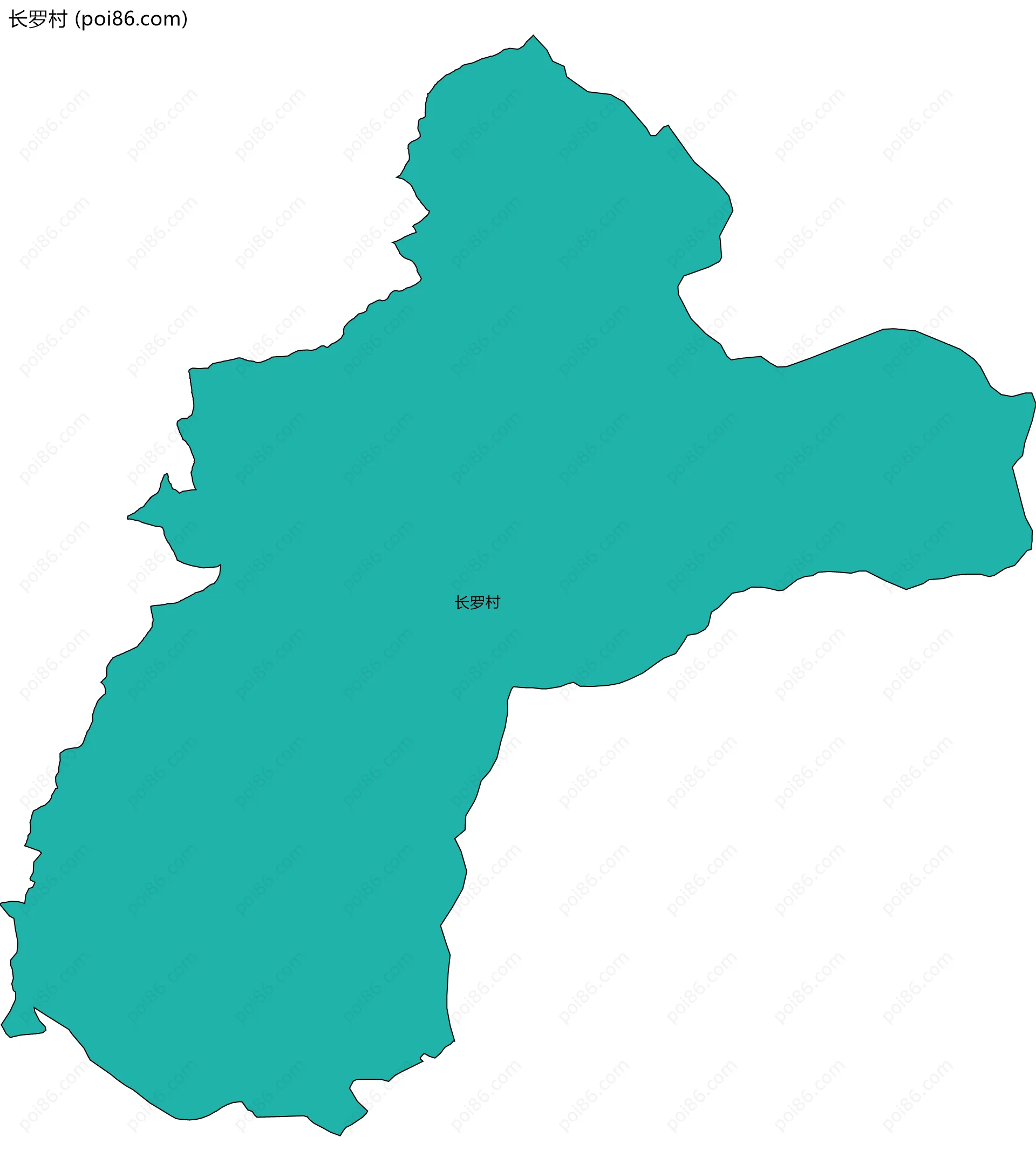 长罗村边界地图