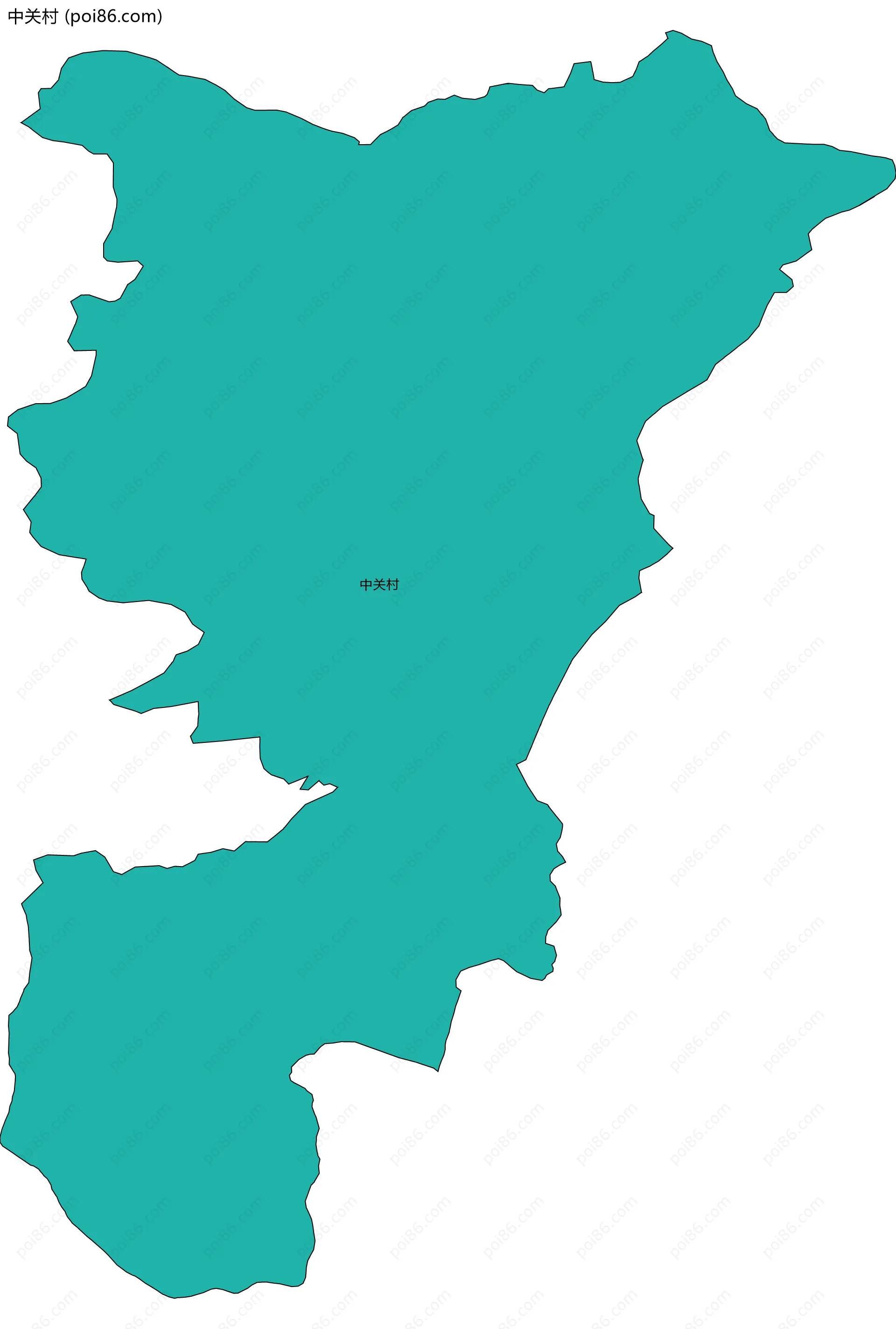 中关村边界地图