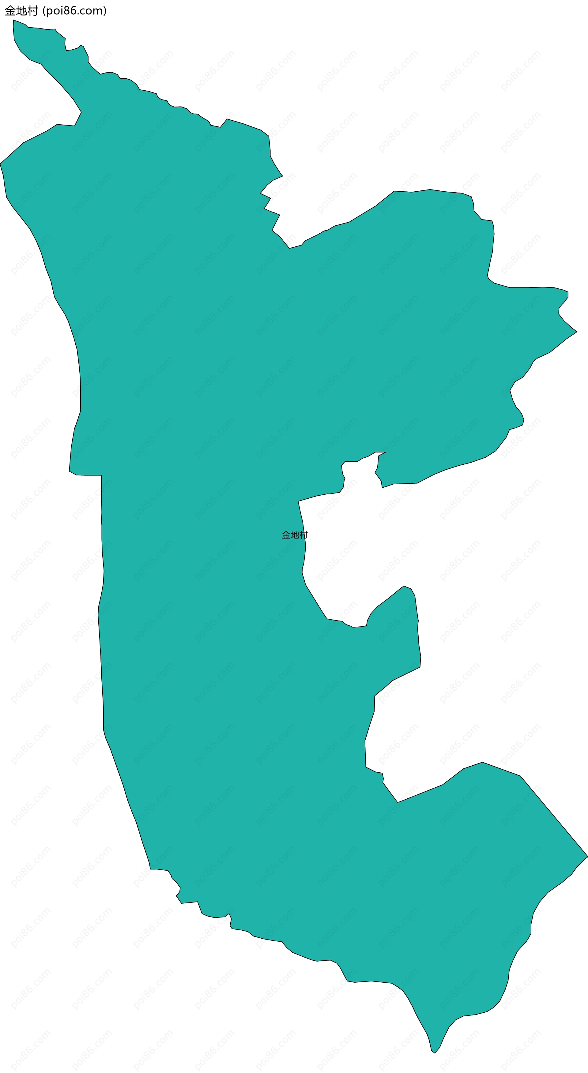 金地村边界地图