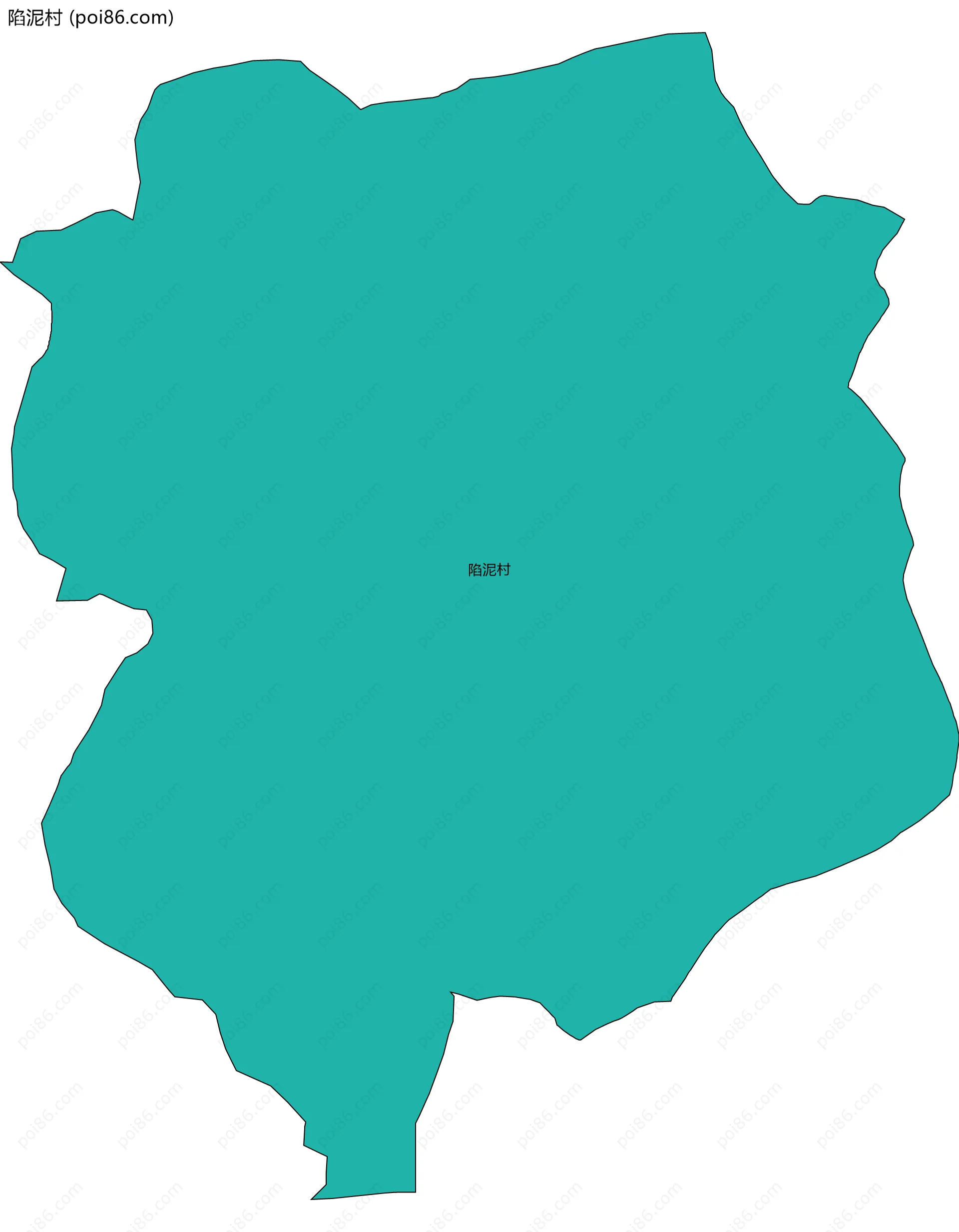 陷泥村边界地图