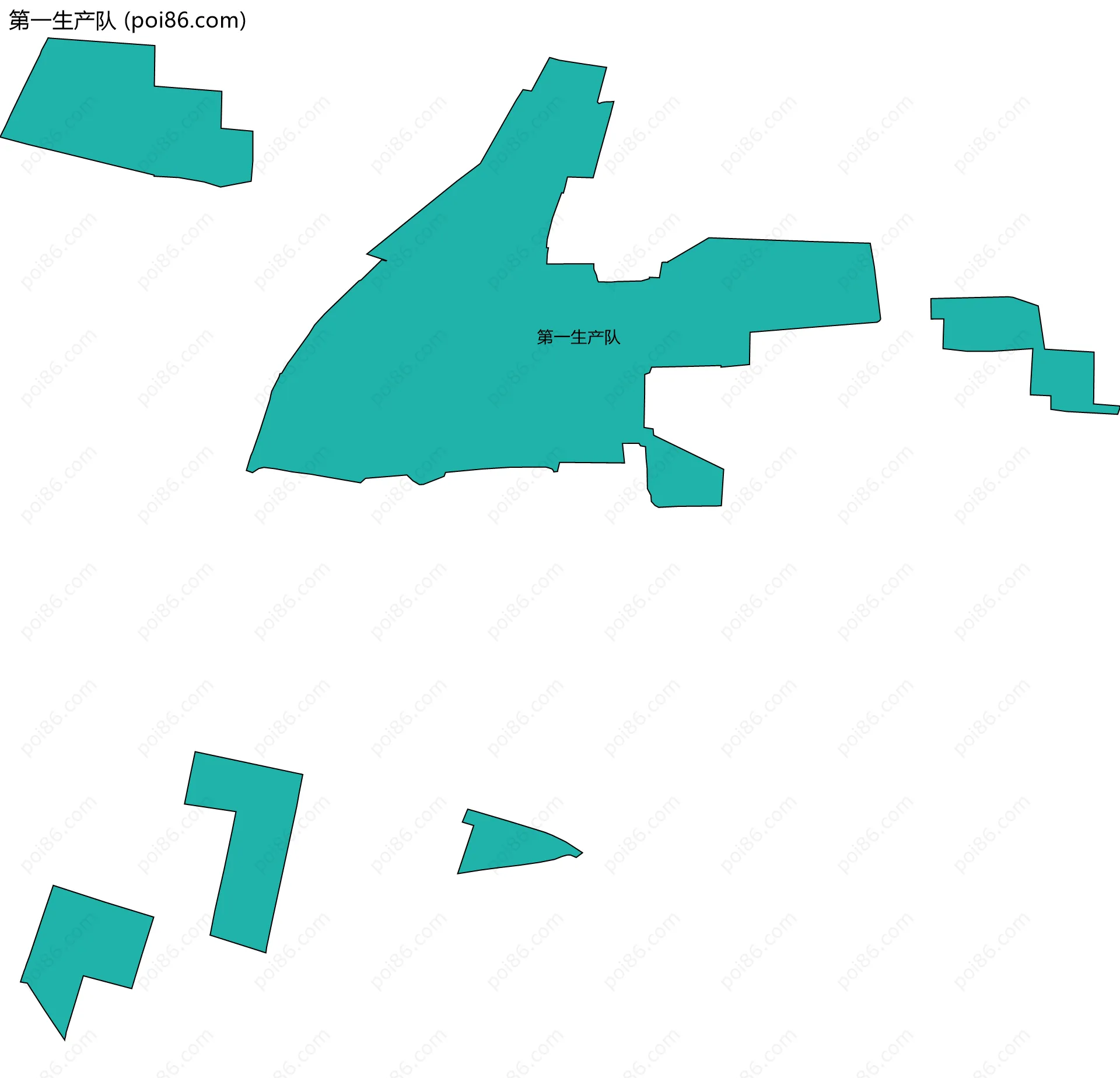 第一生产队边界地图