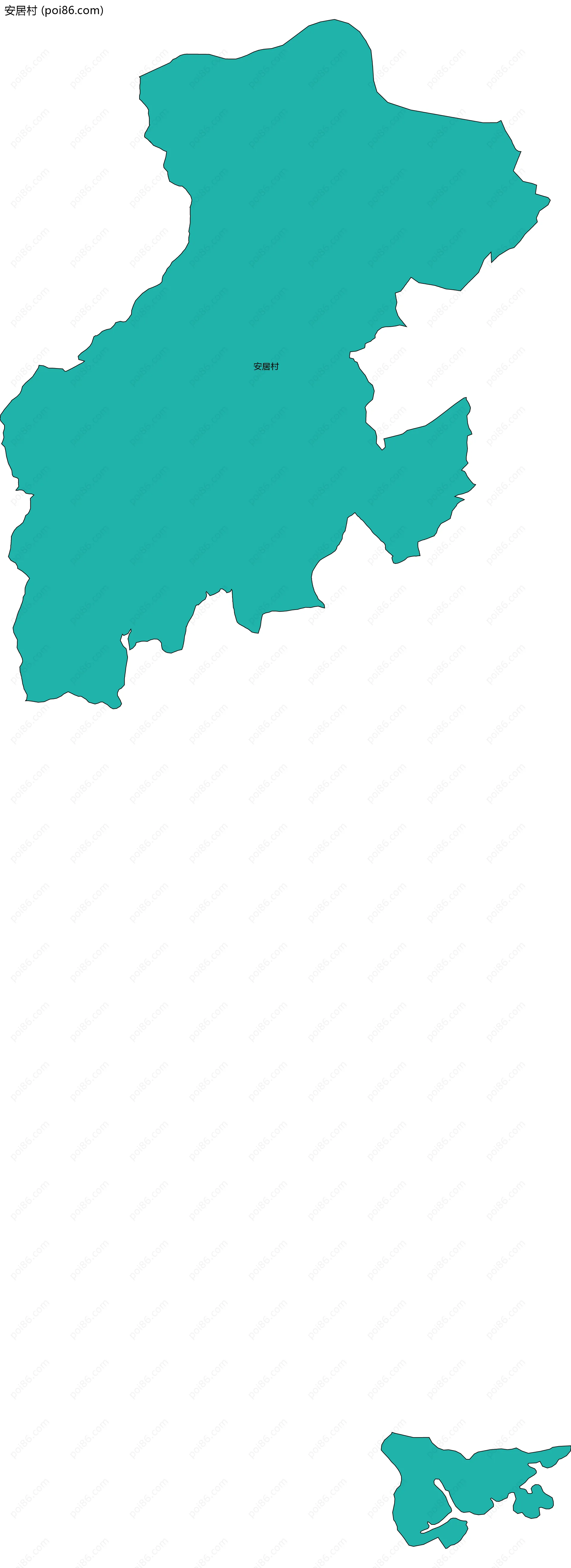 安居村边界地图