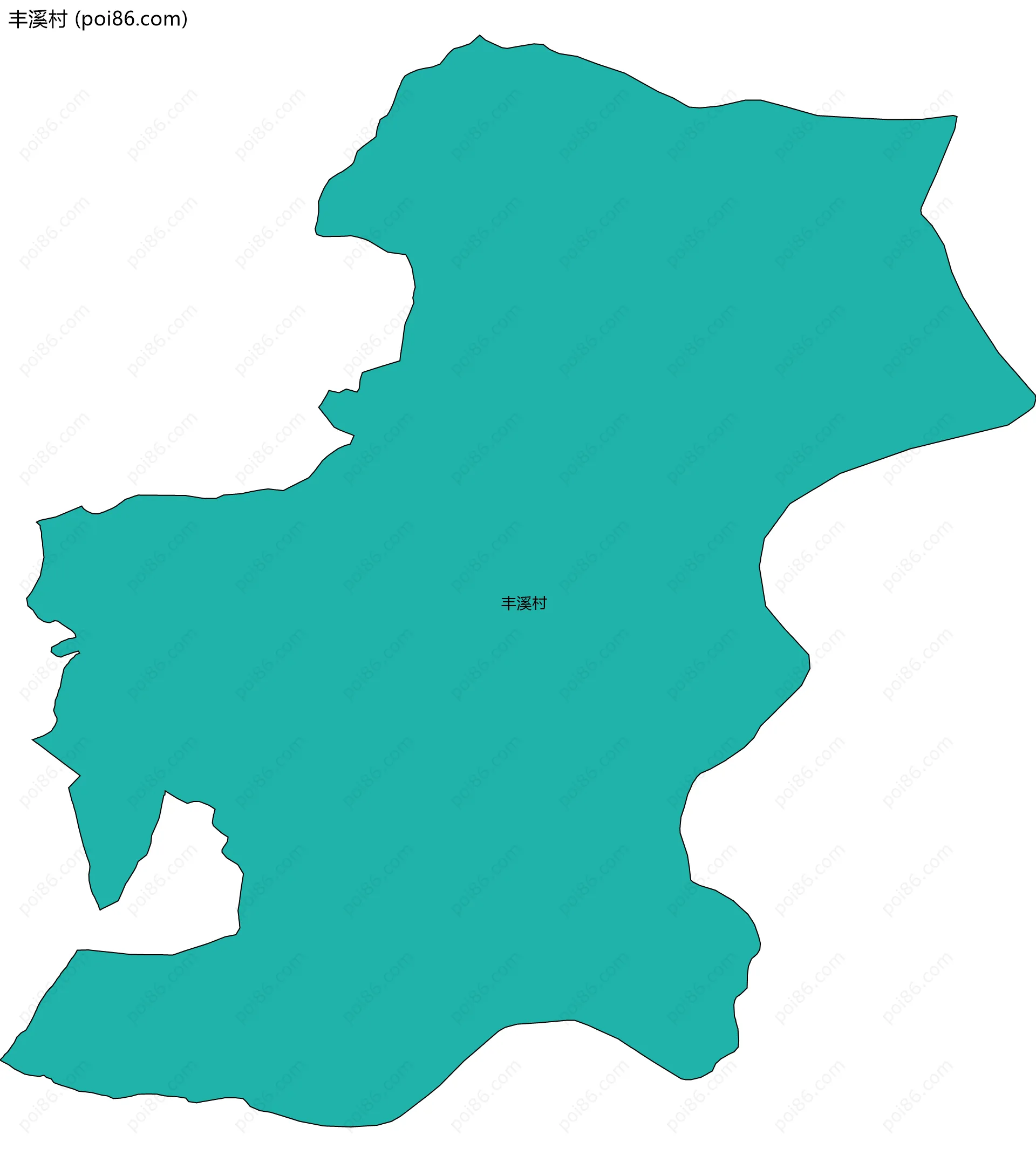 丰溪村边界地图
