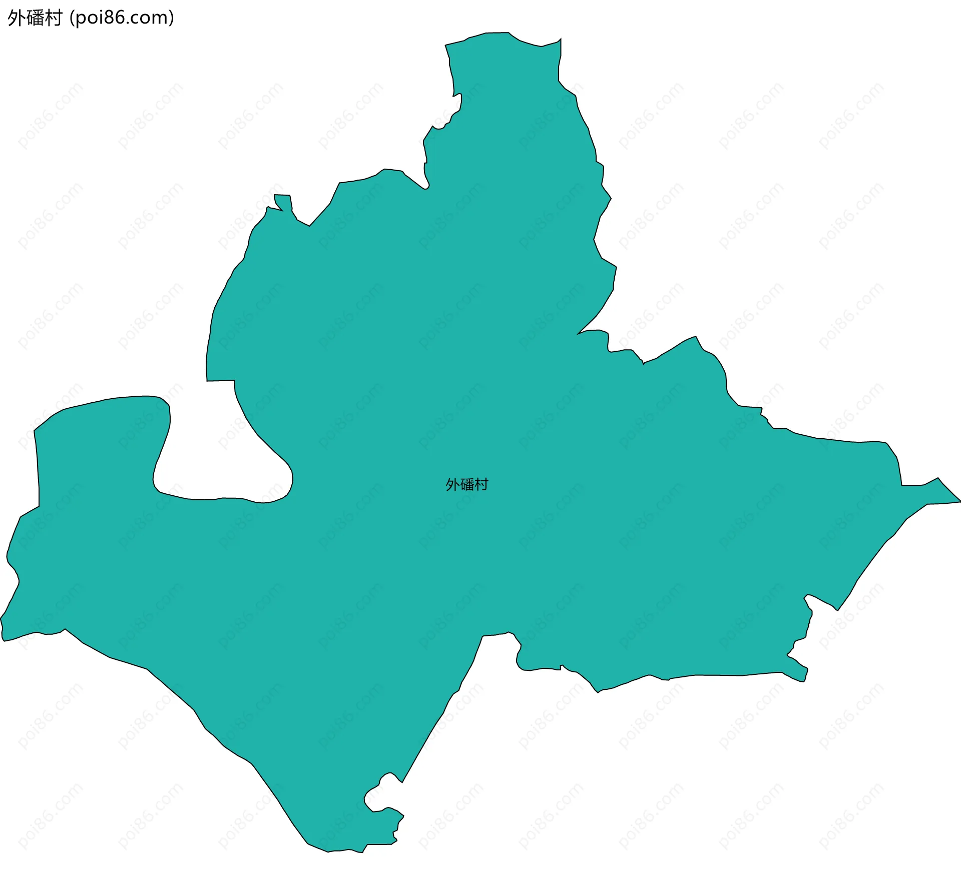 外磻村边界地图