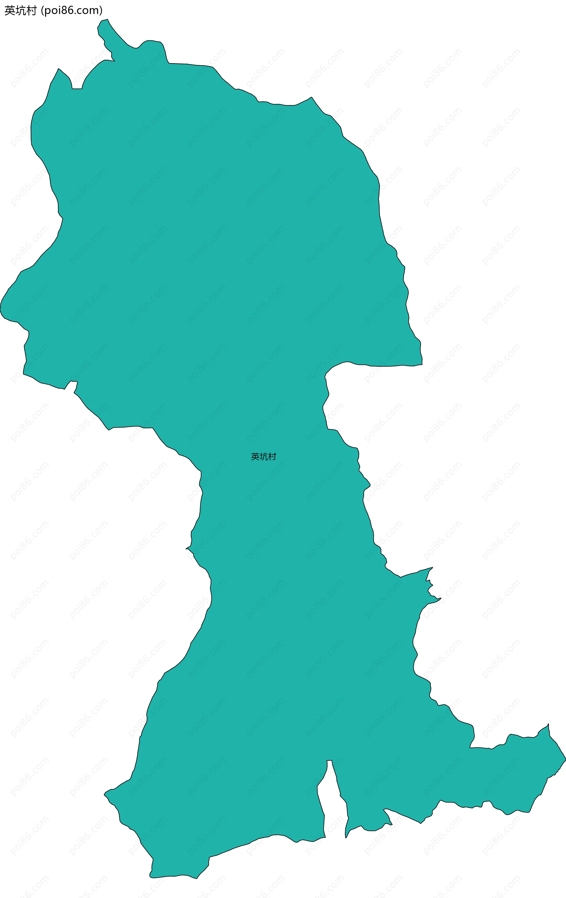 英坑村边界地图