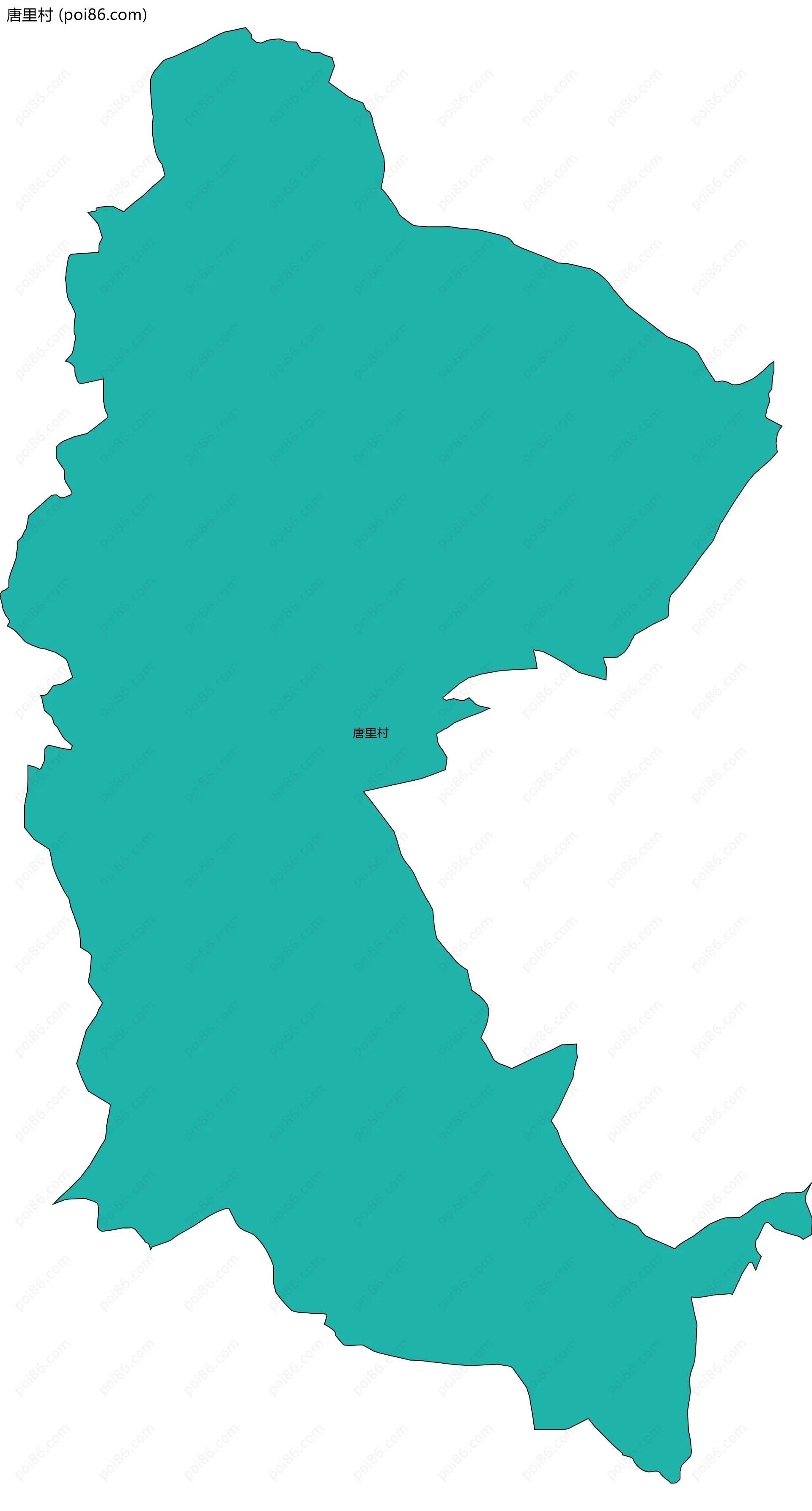 唐里村边界地图