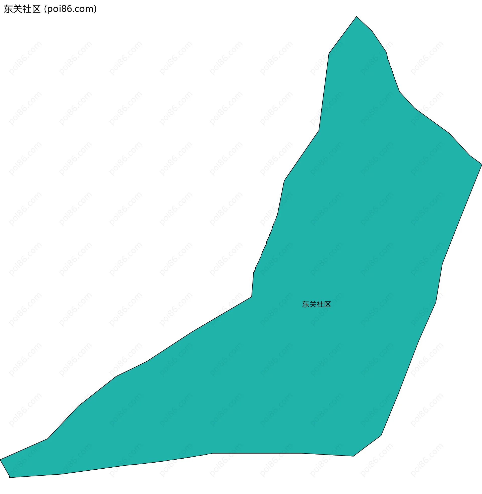 东关社区边界地图