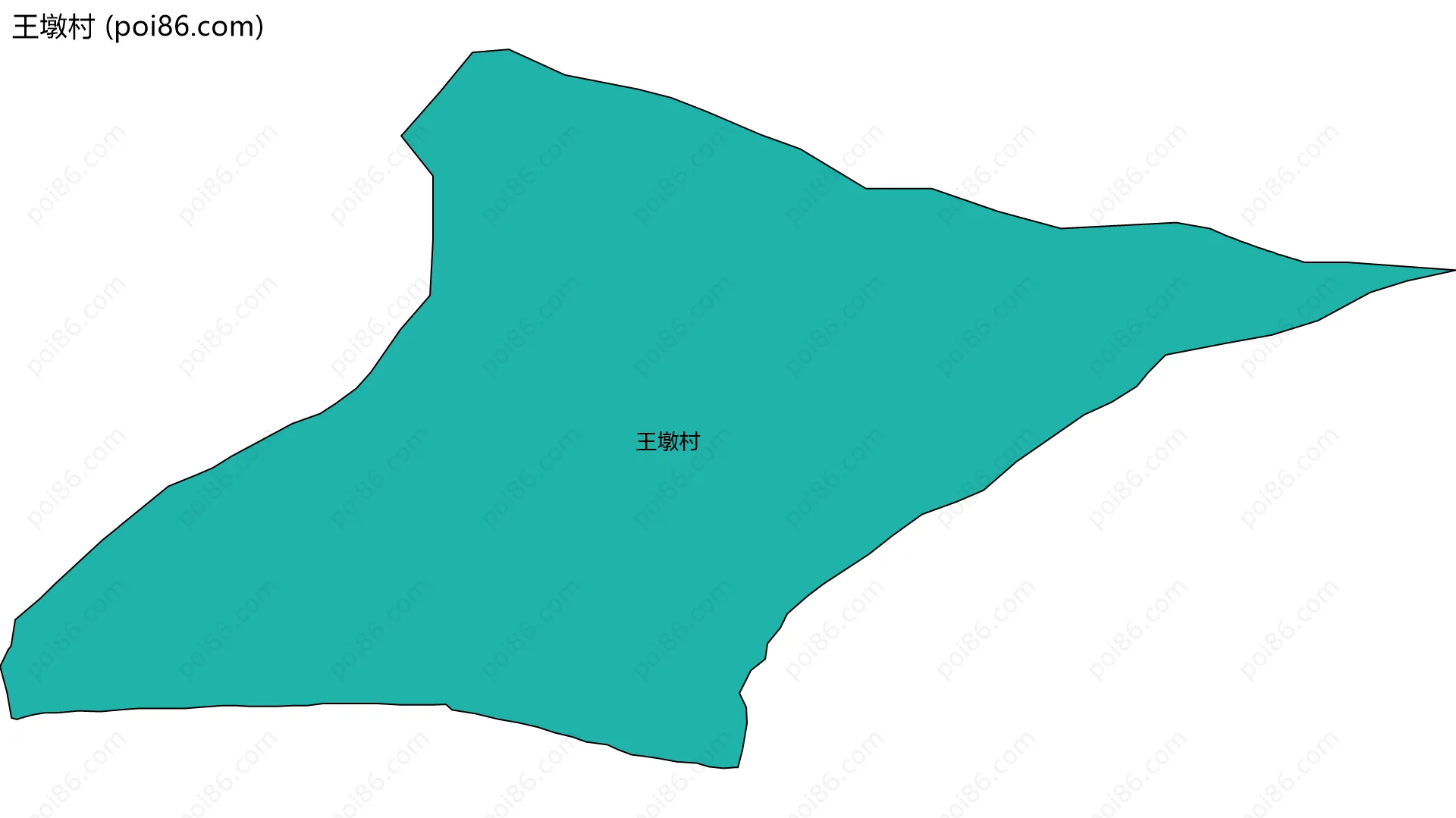 王墩村边界地图