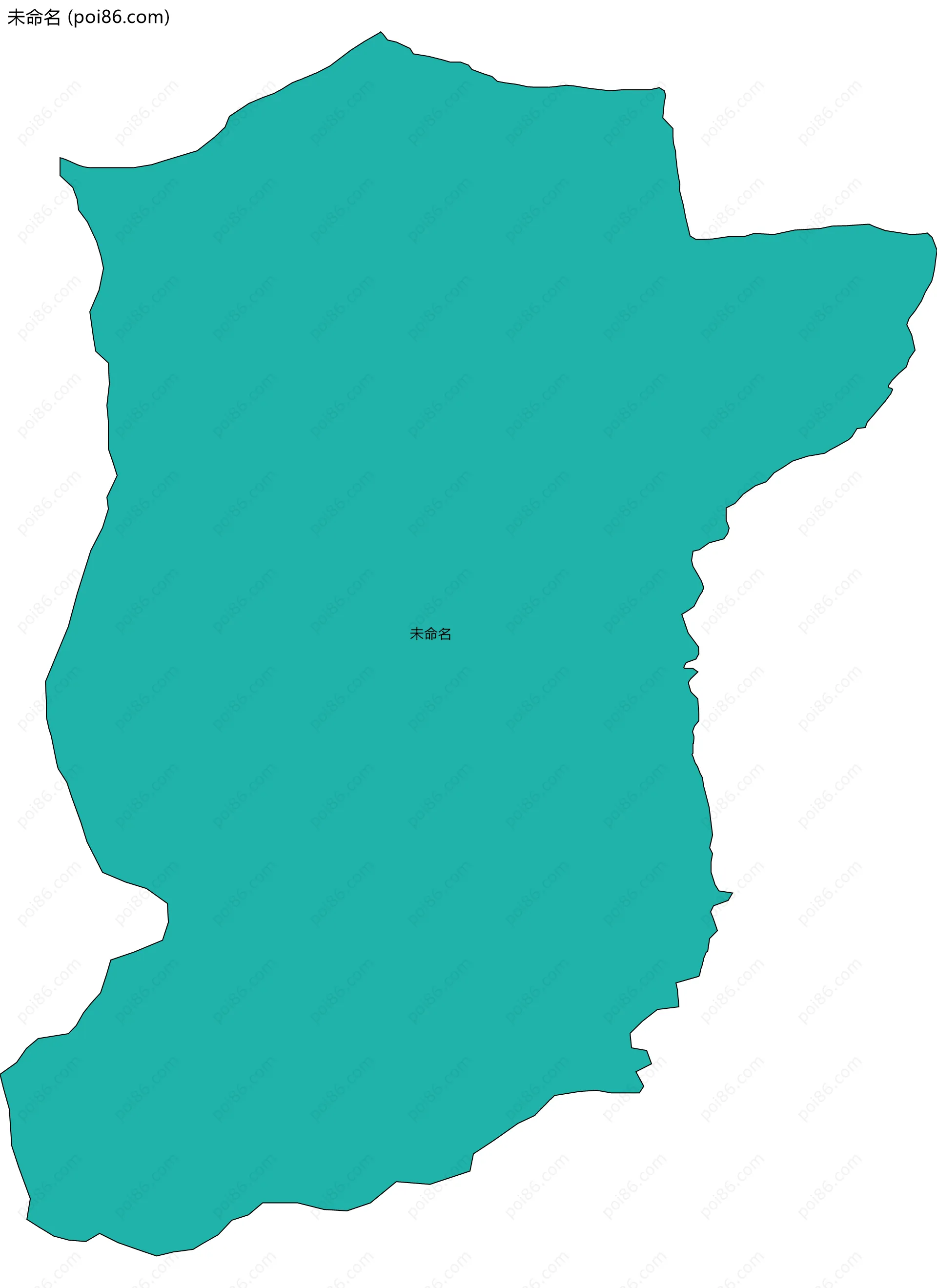 未命名边界地图