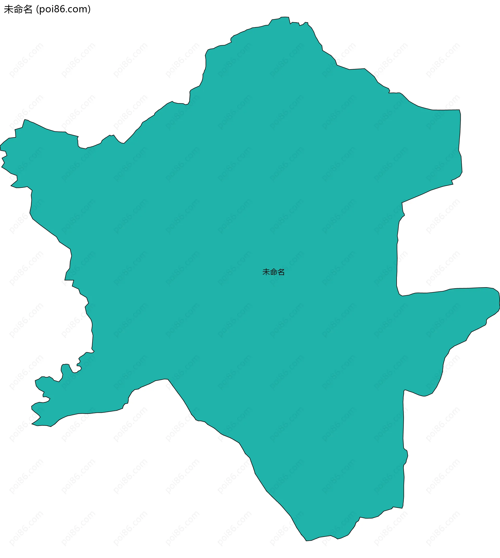 未命名边界地图