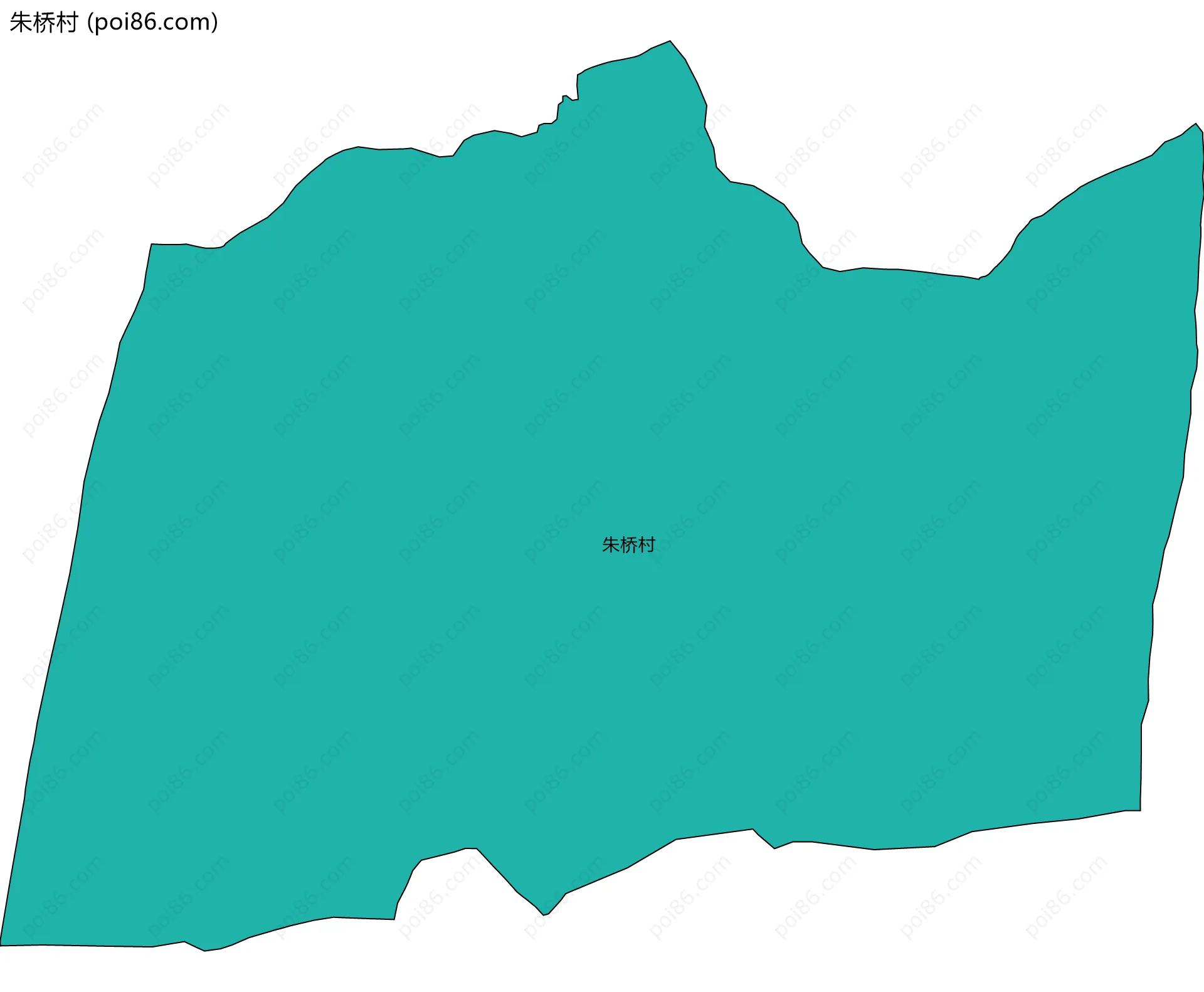 朱桥村边界地图