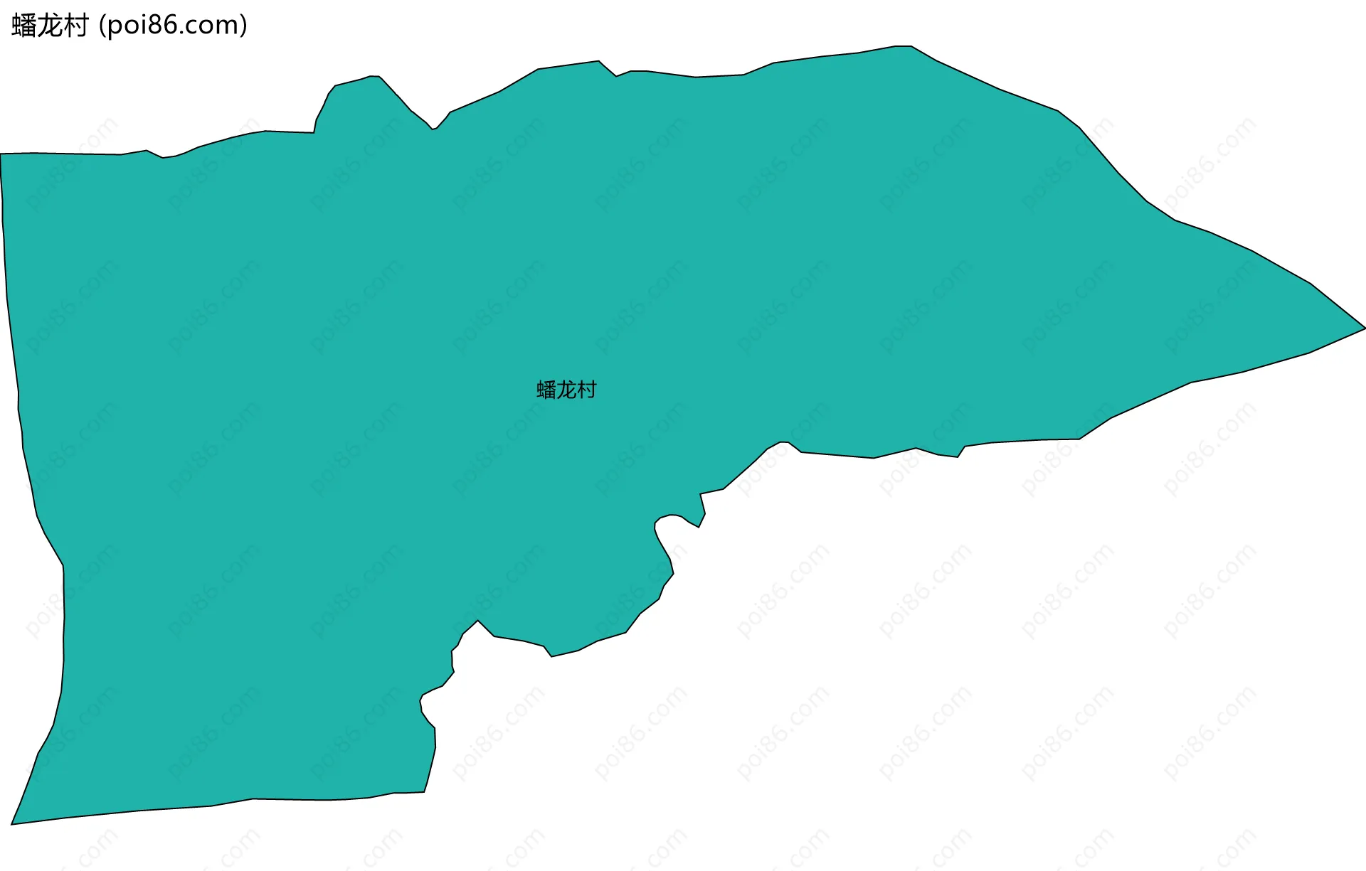 蟠龙村边界地图