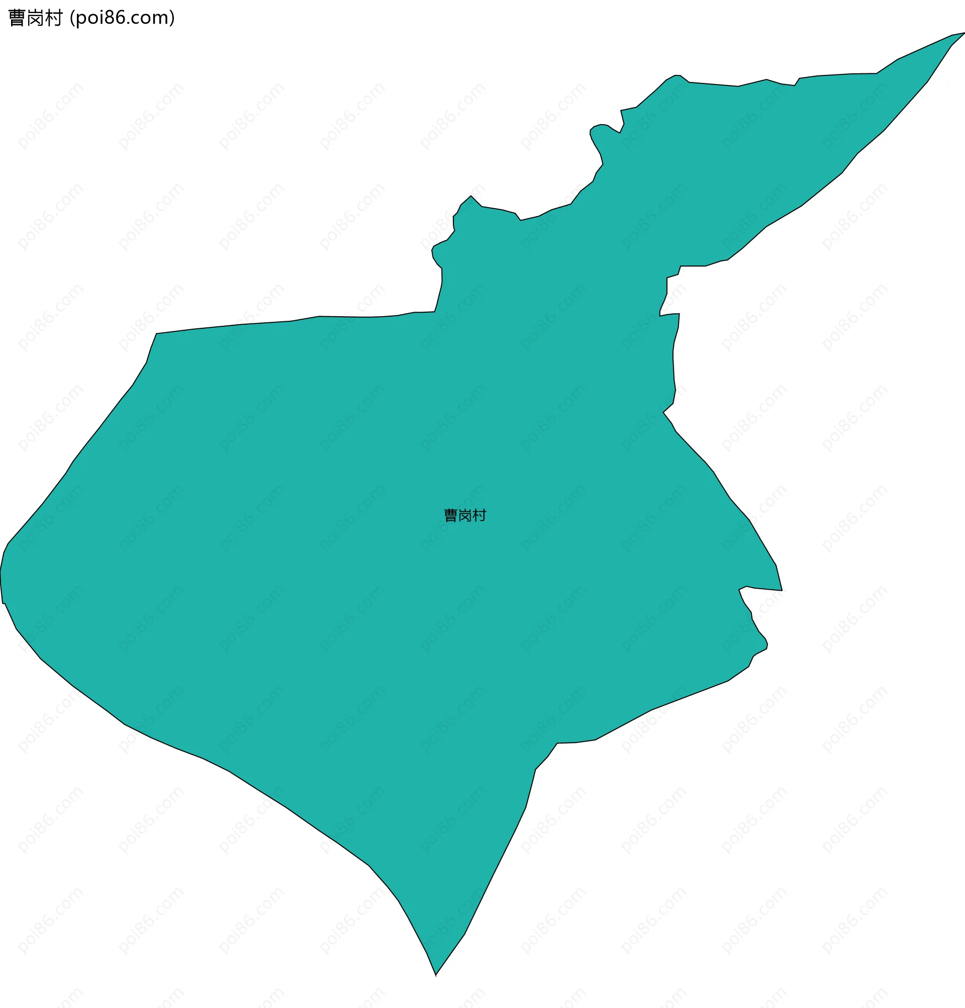 曹岗村边界地图