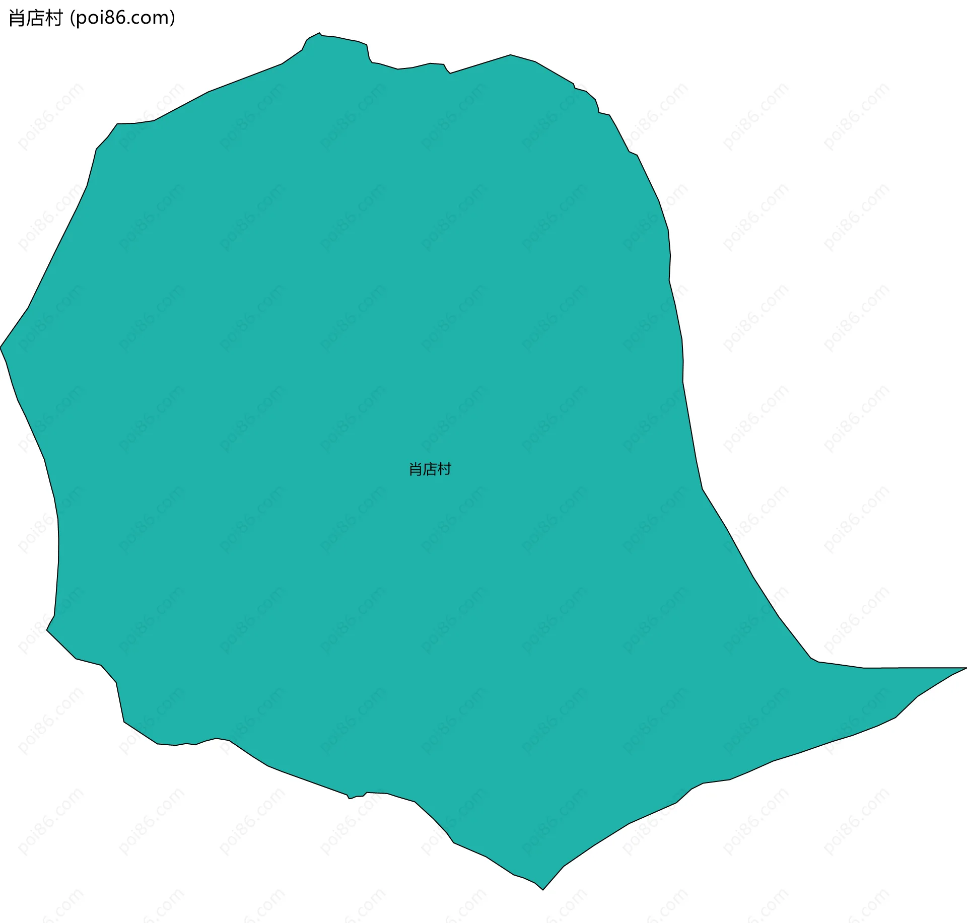 肖店村边界地图