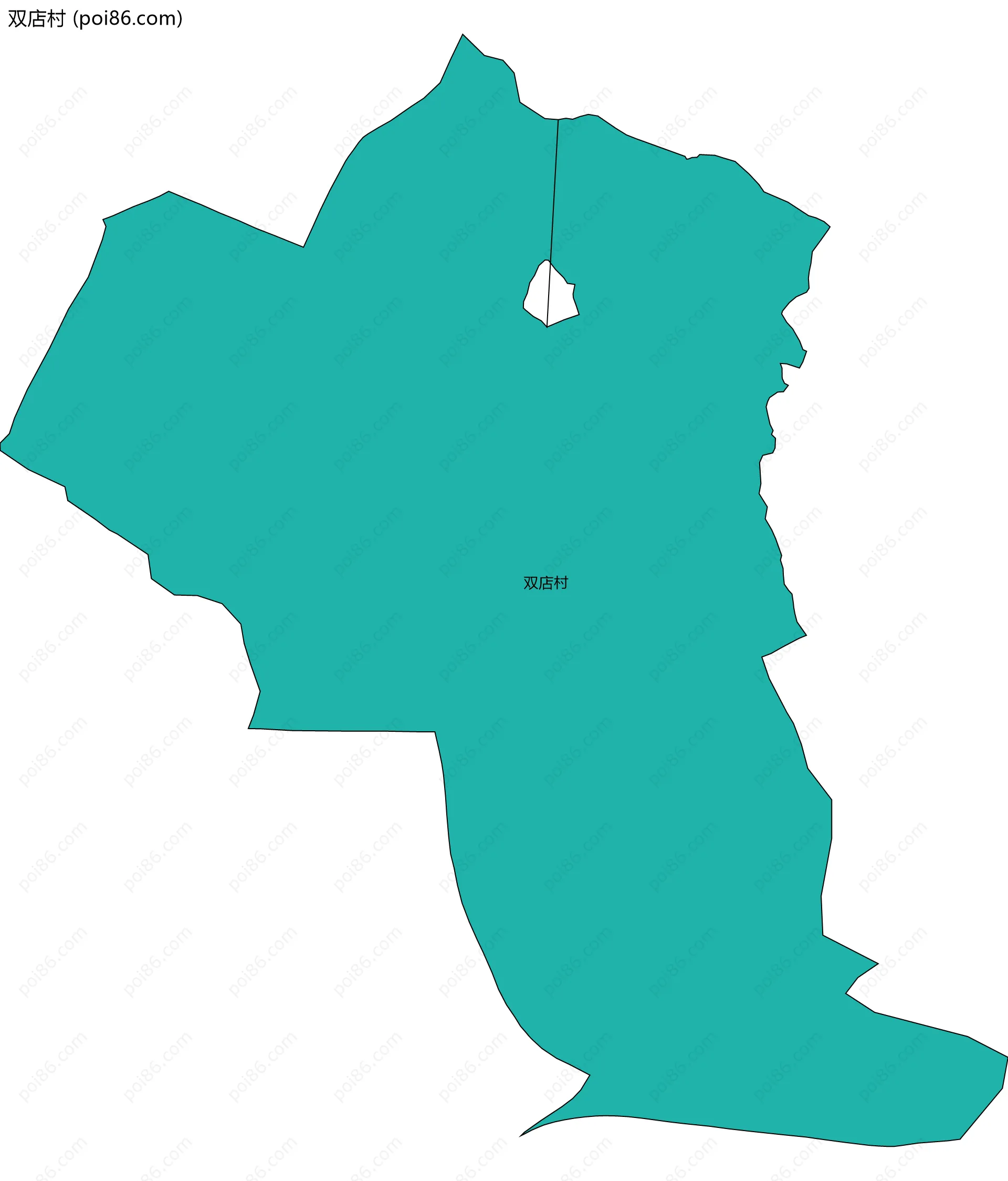 双店村边界地图