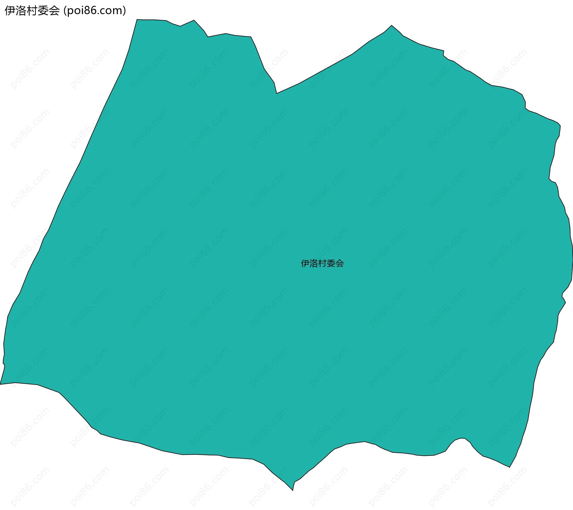 伊洛村委会边界地图