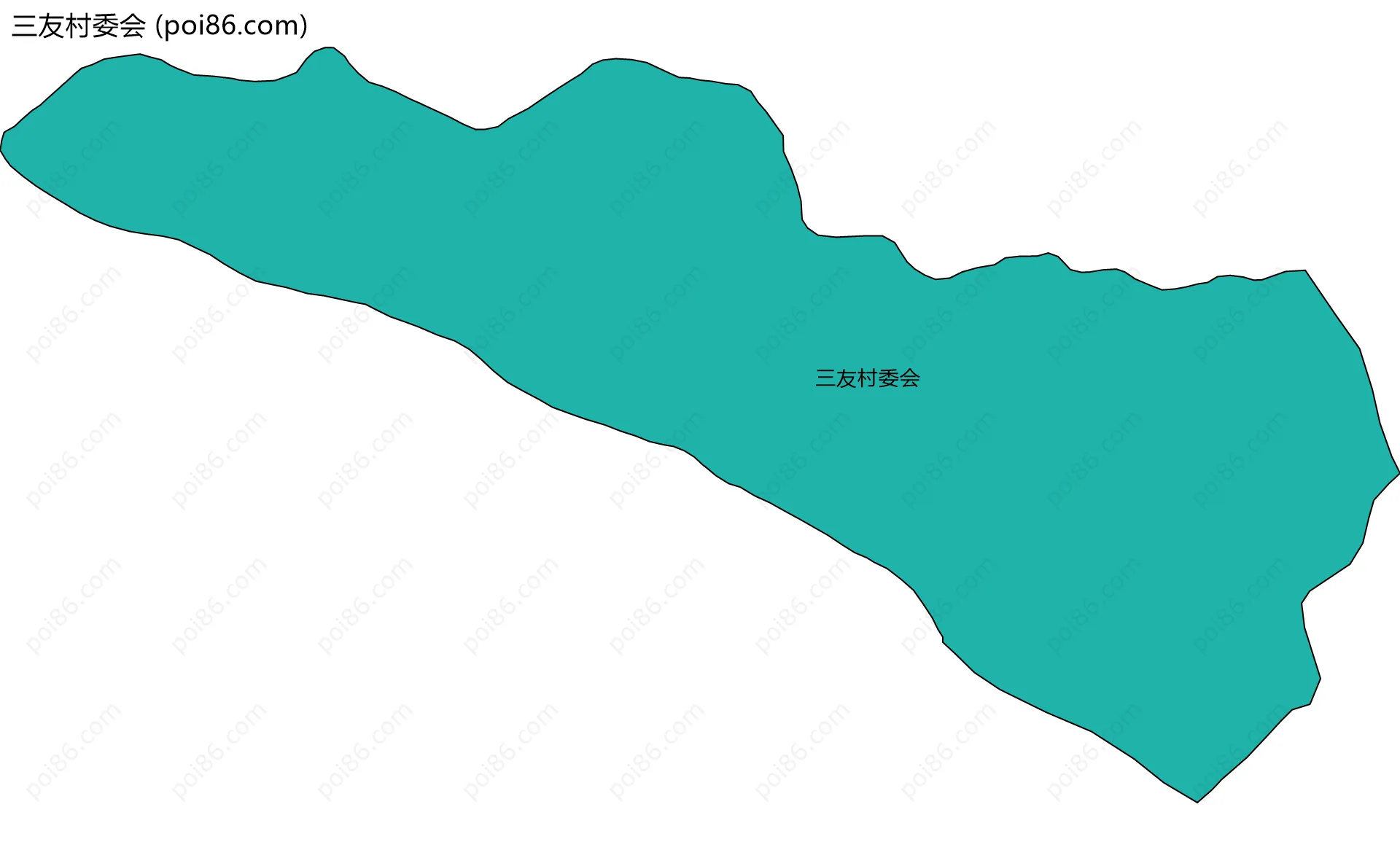 三友村委会边界地图