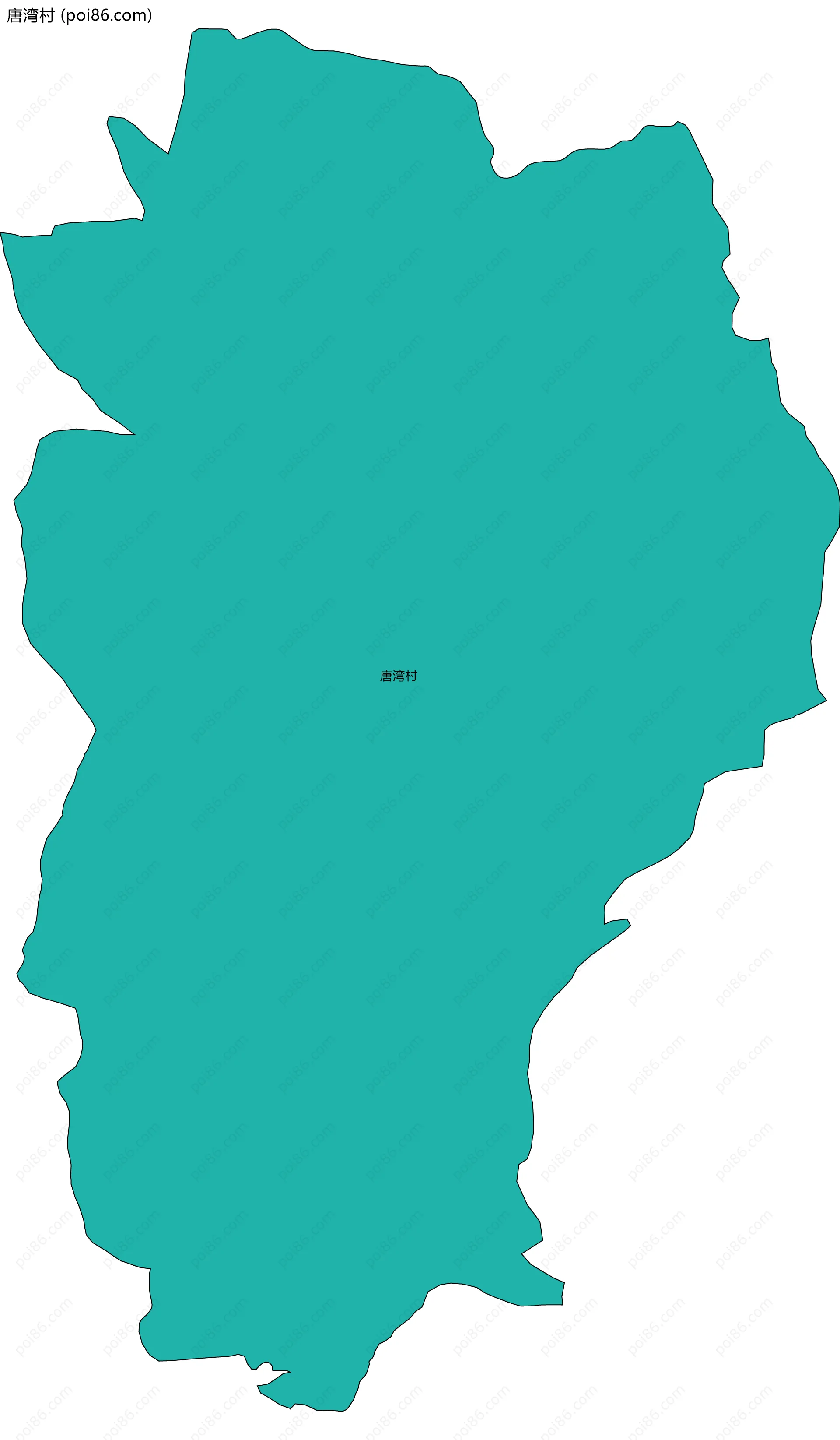 唐湾村边界地图