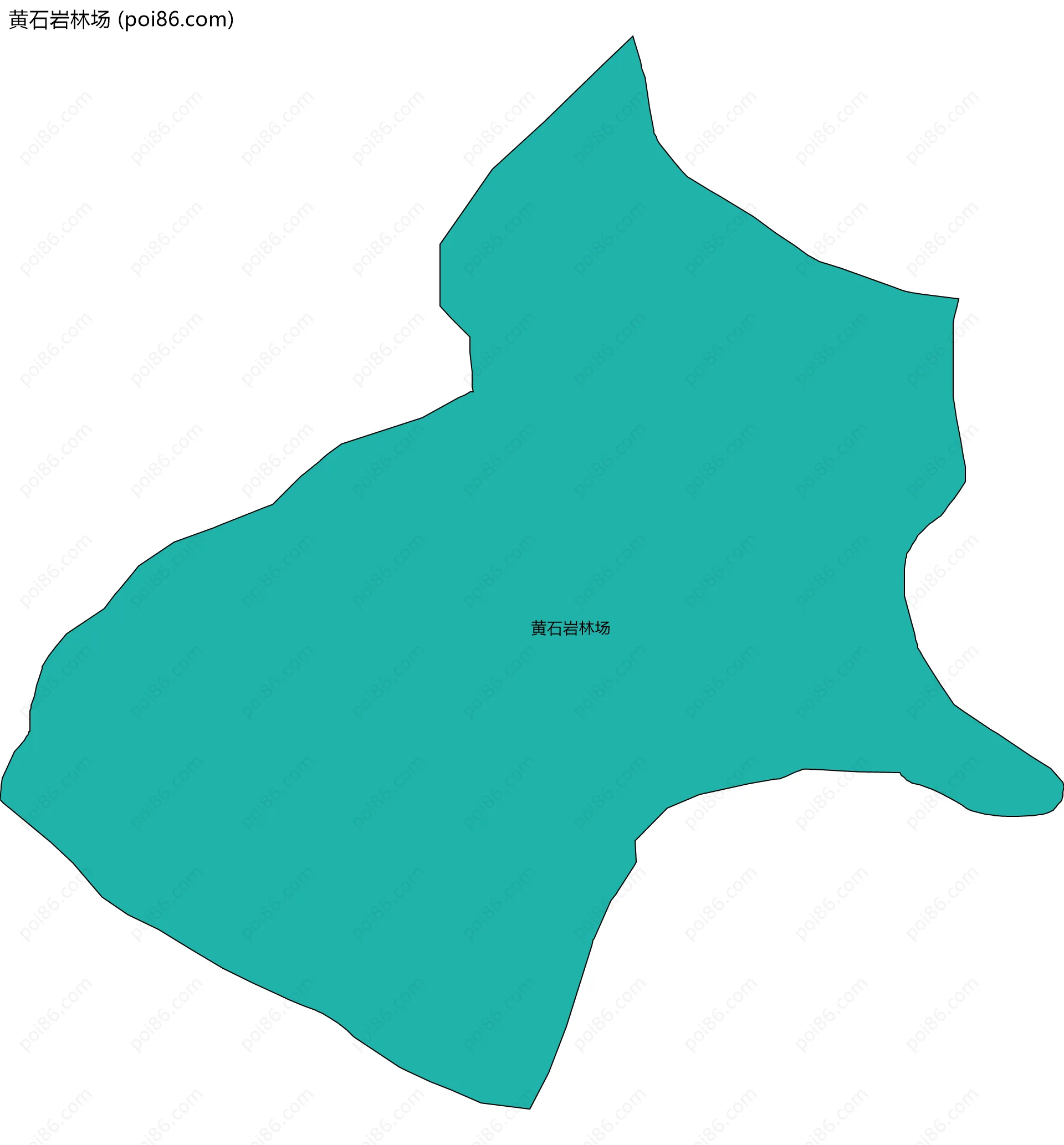 黄石岩林场边界地图