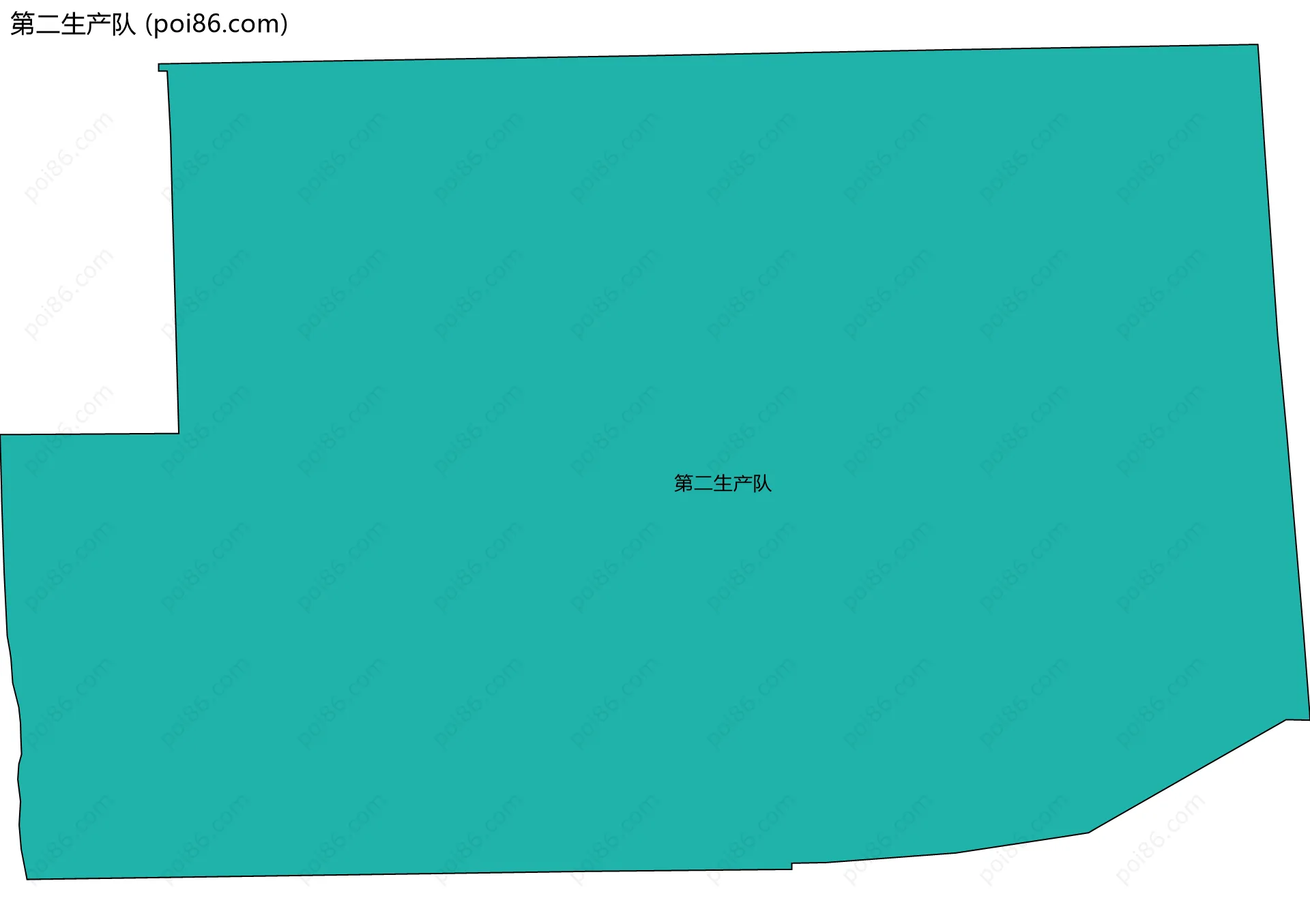 第二生产队边界地图