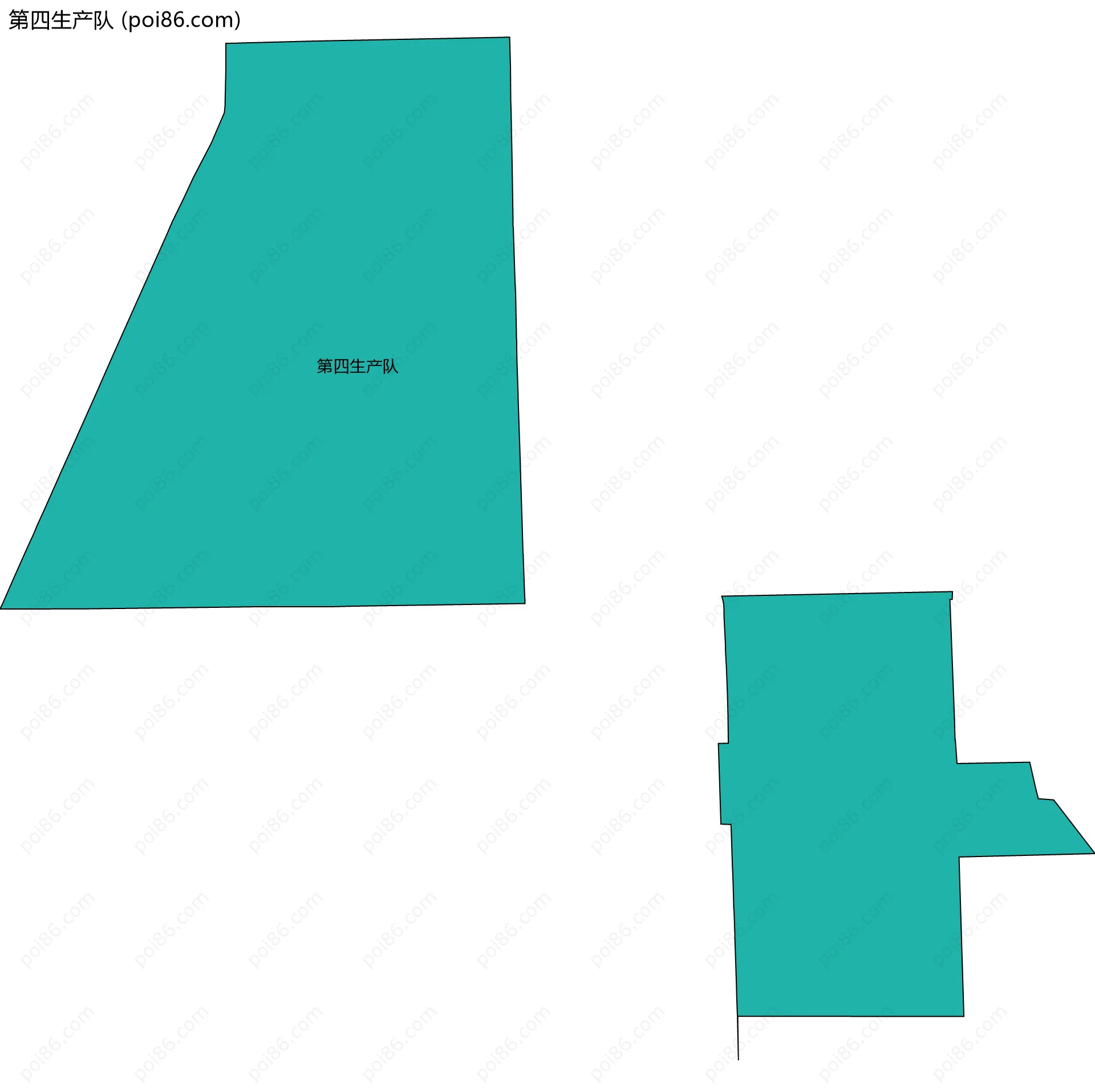 第四生产队边界地图