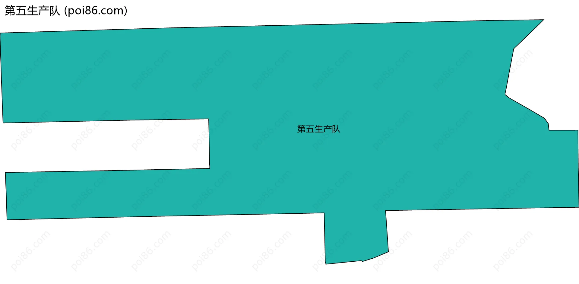 第五生产队边界地图