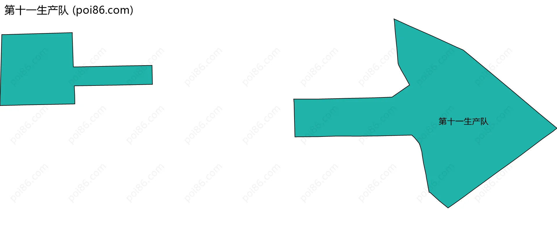 第十一生产队边界地图