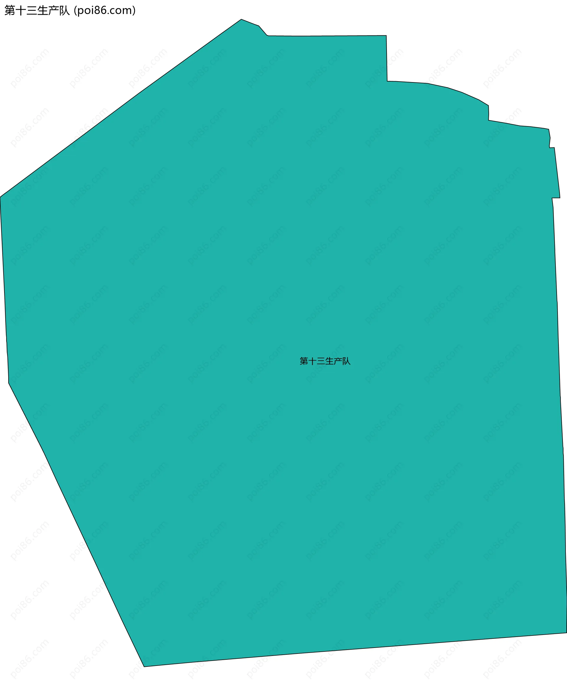 第十三生产队边界地图