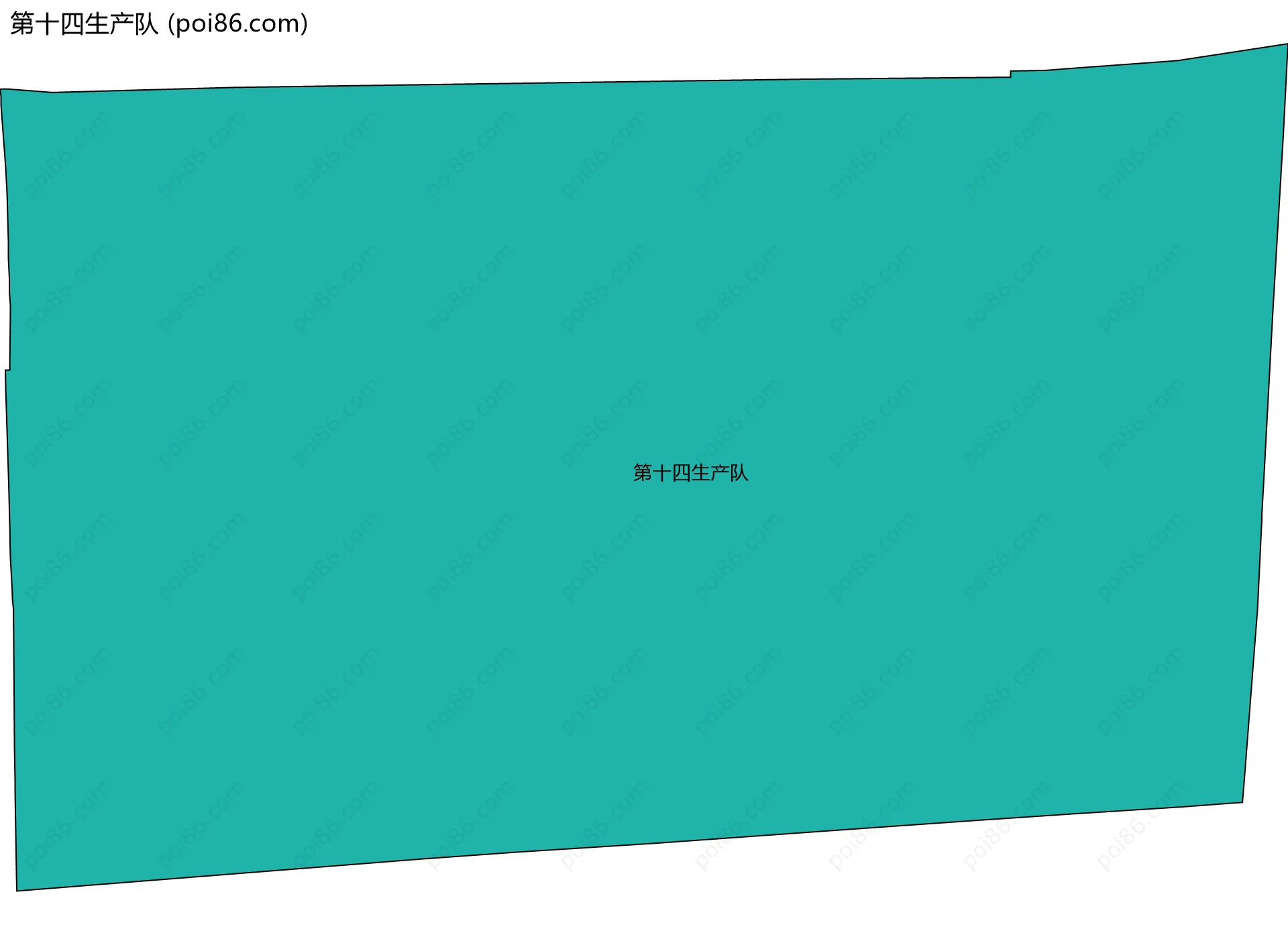 第十四生产队边界地图