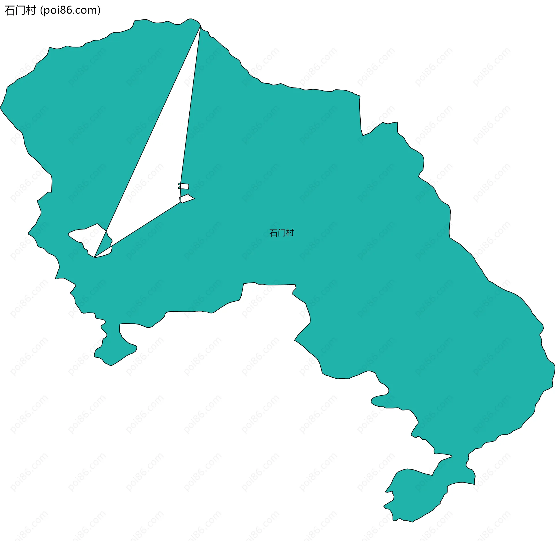 石门村边界地图