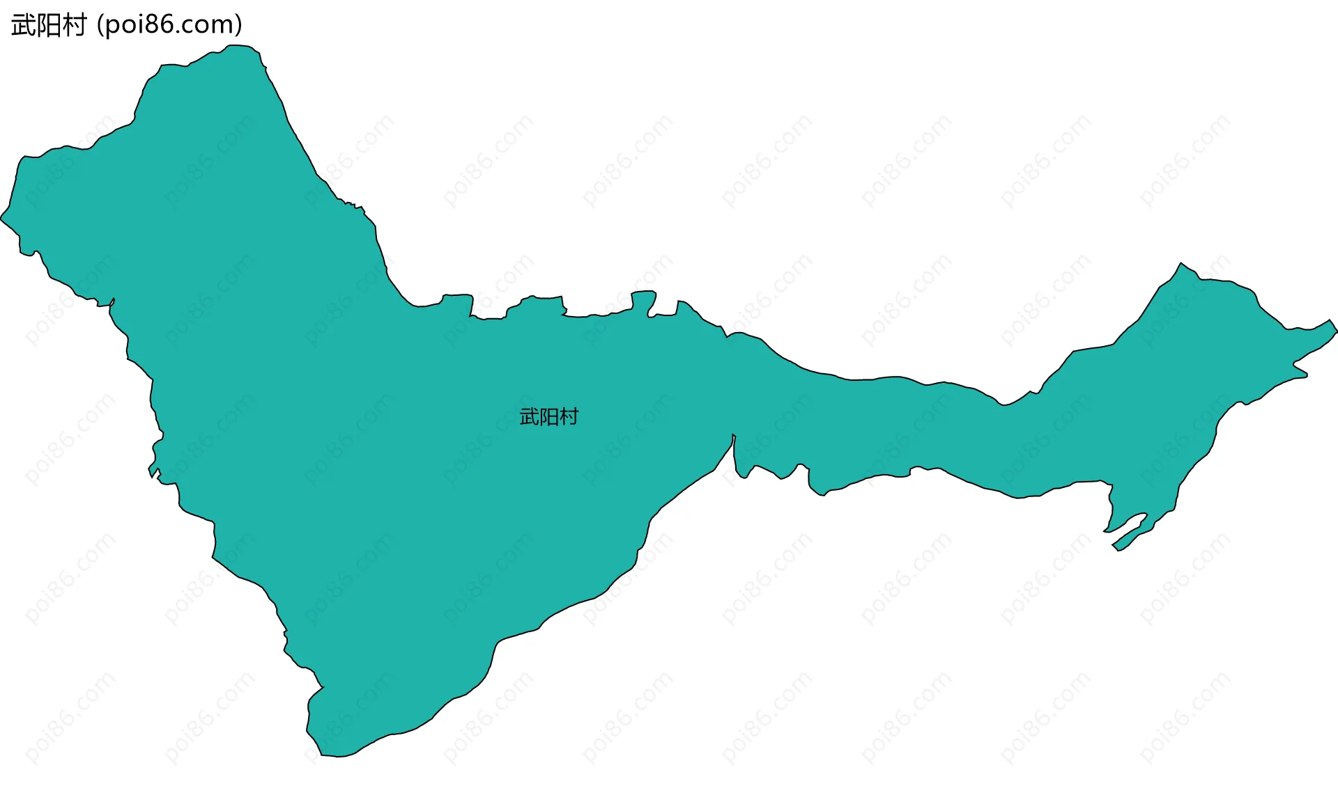 武阳村边界地图