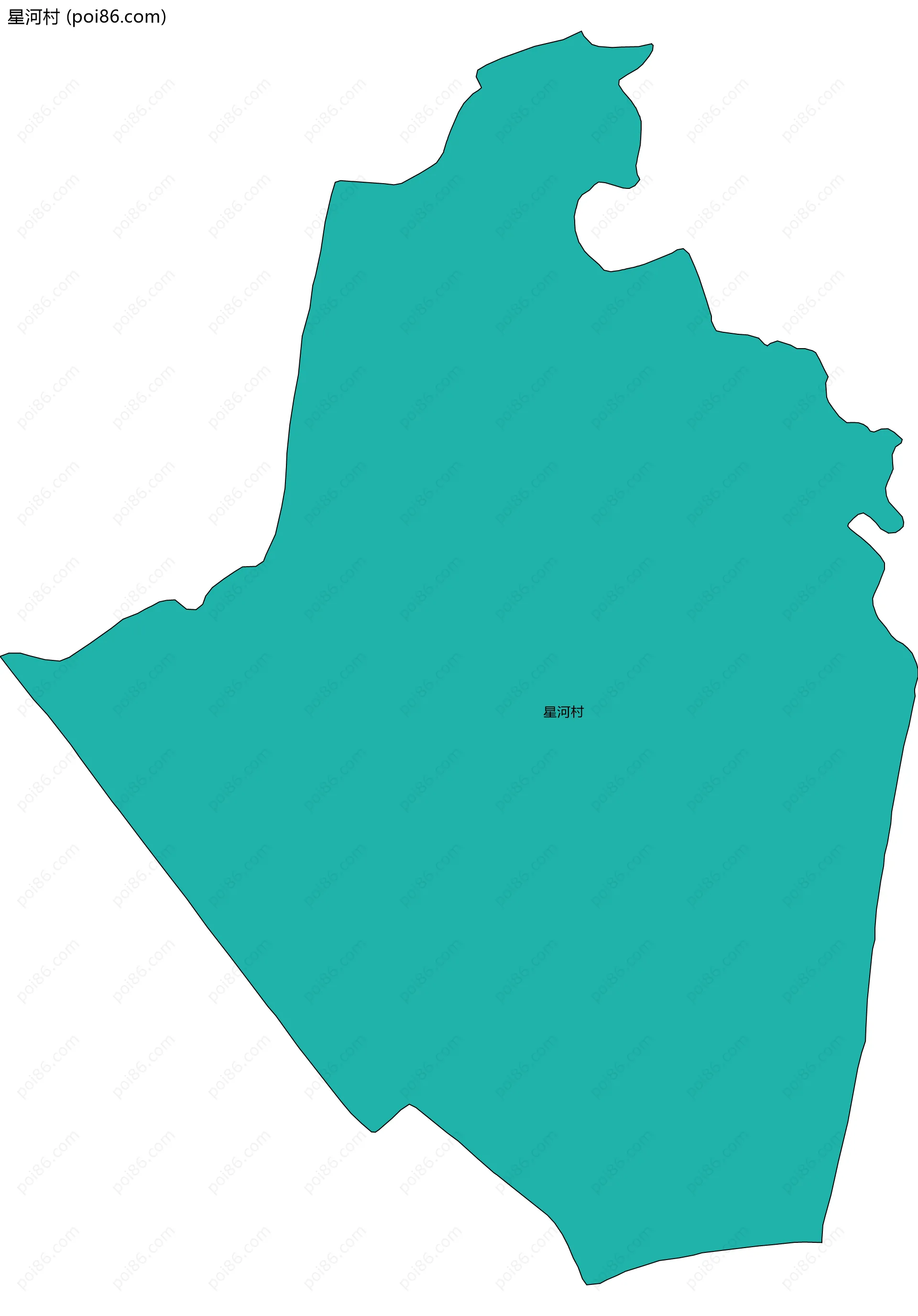 星河村边界地图