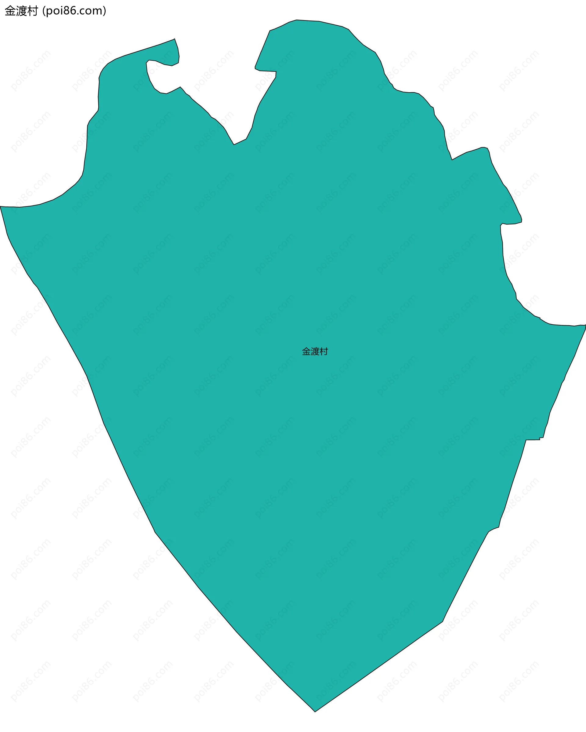 金渡村边界地图