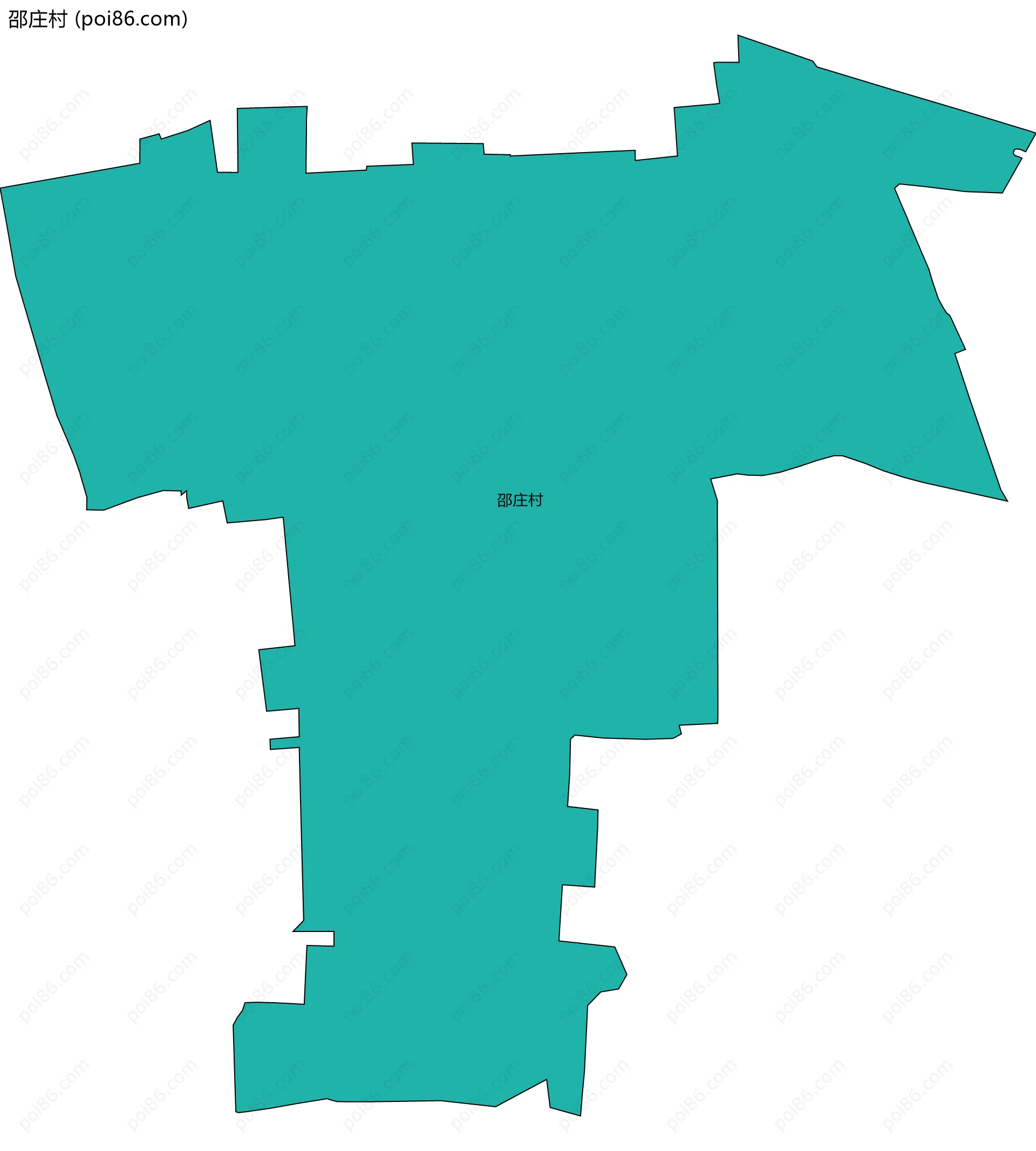 邵庄村边界地图