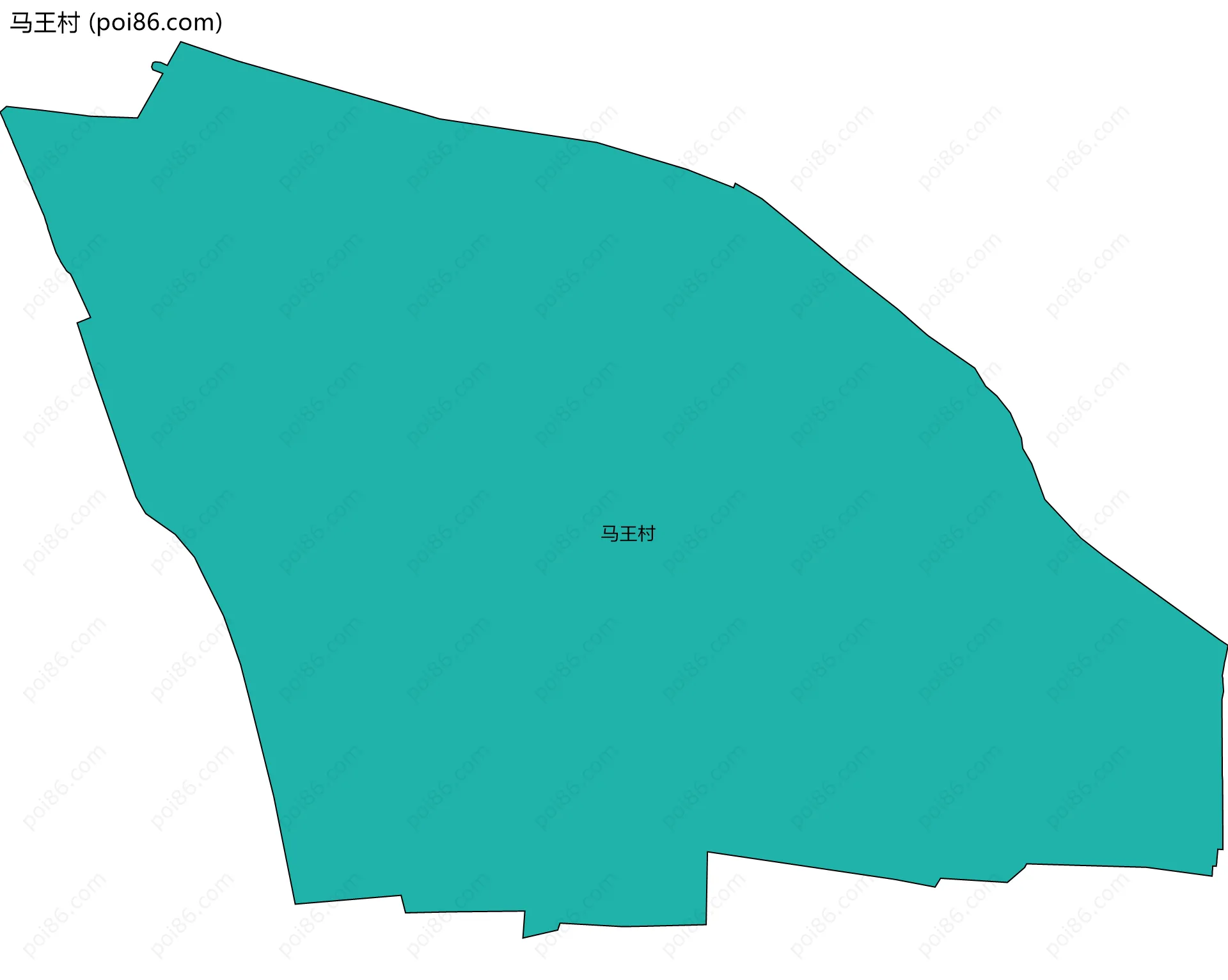 马王村边界地图