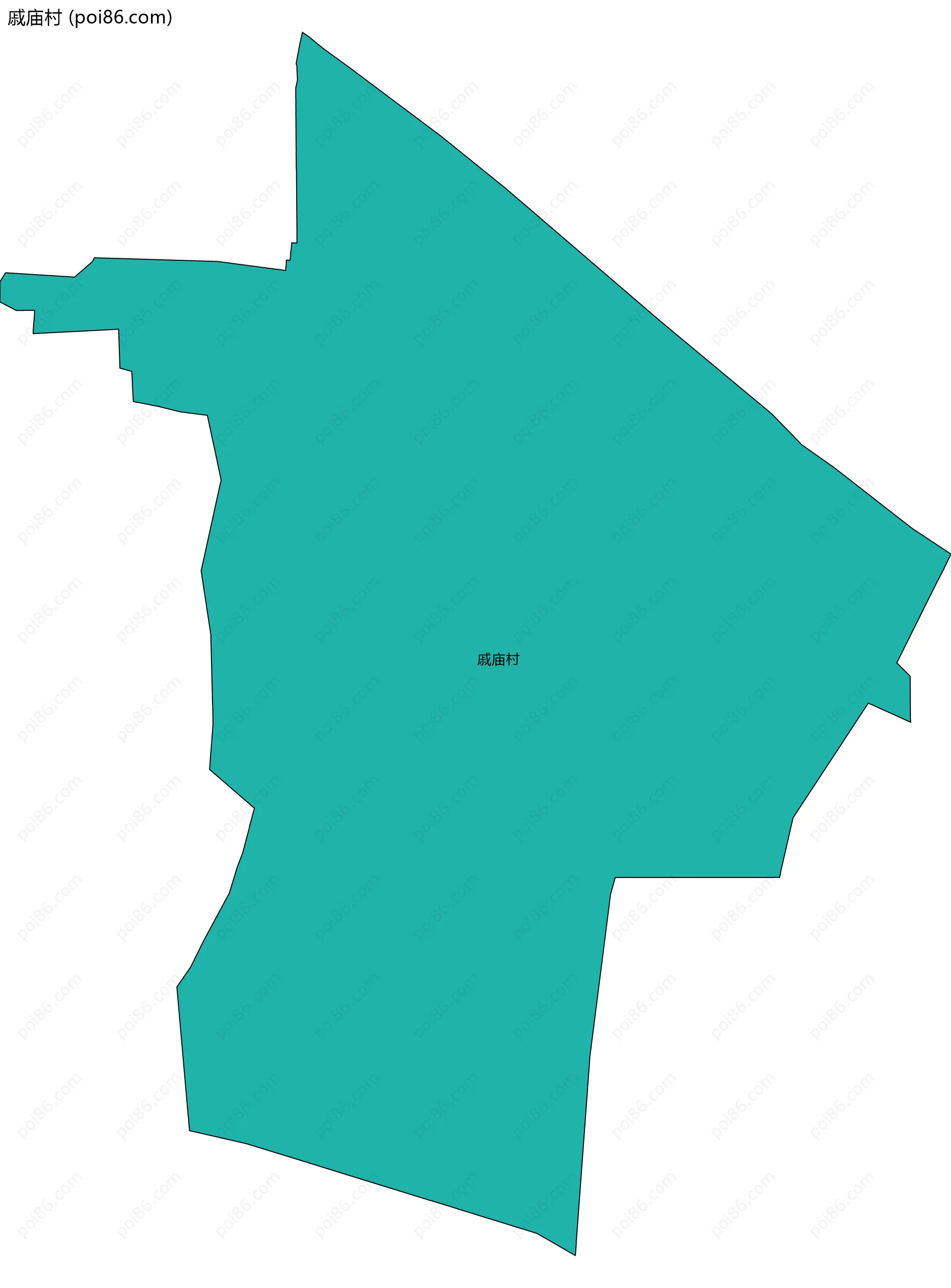 戚庙村边界地图