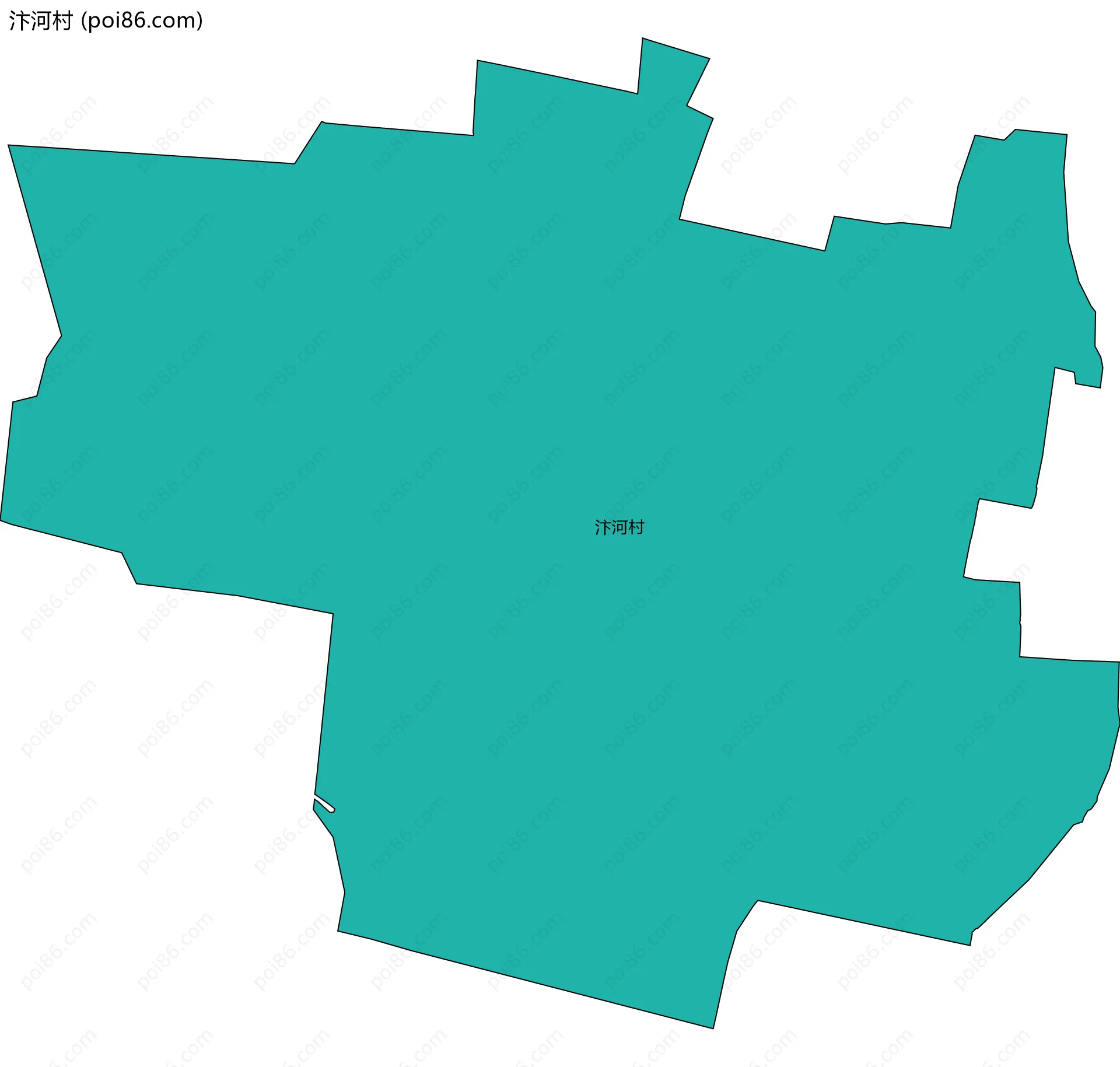 汴河村边界地图
