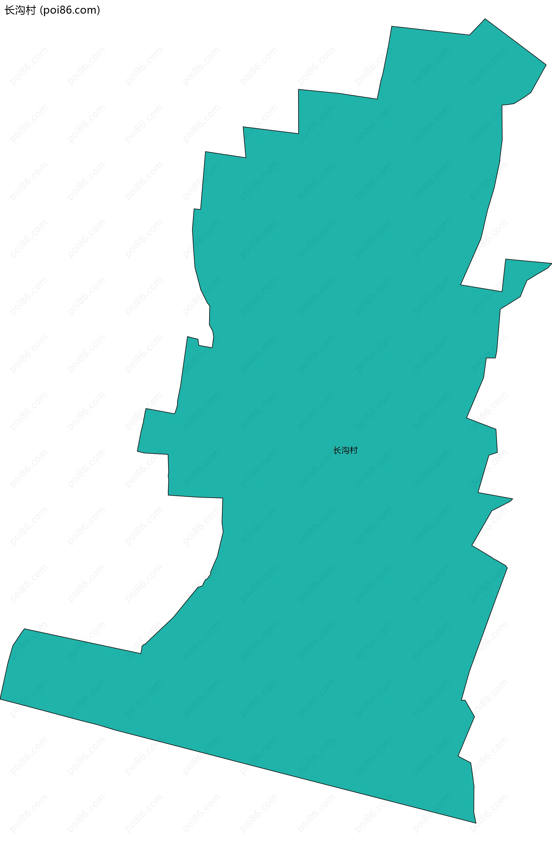 长沟村边界地图