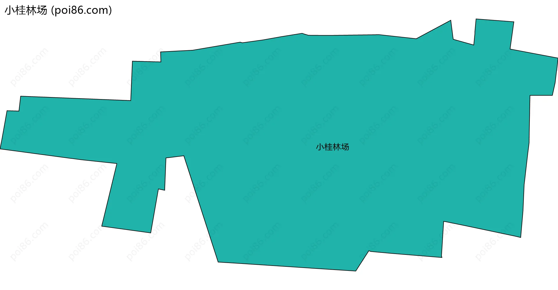 小桂林场边界地图