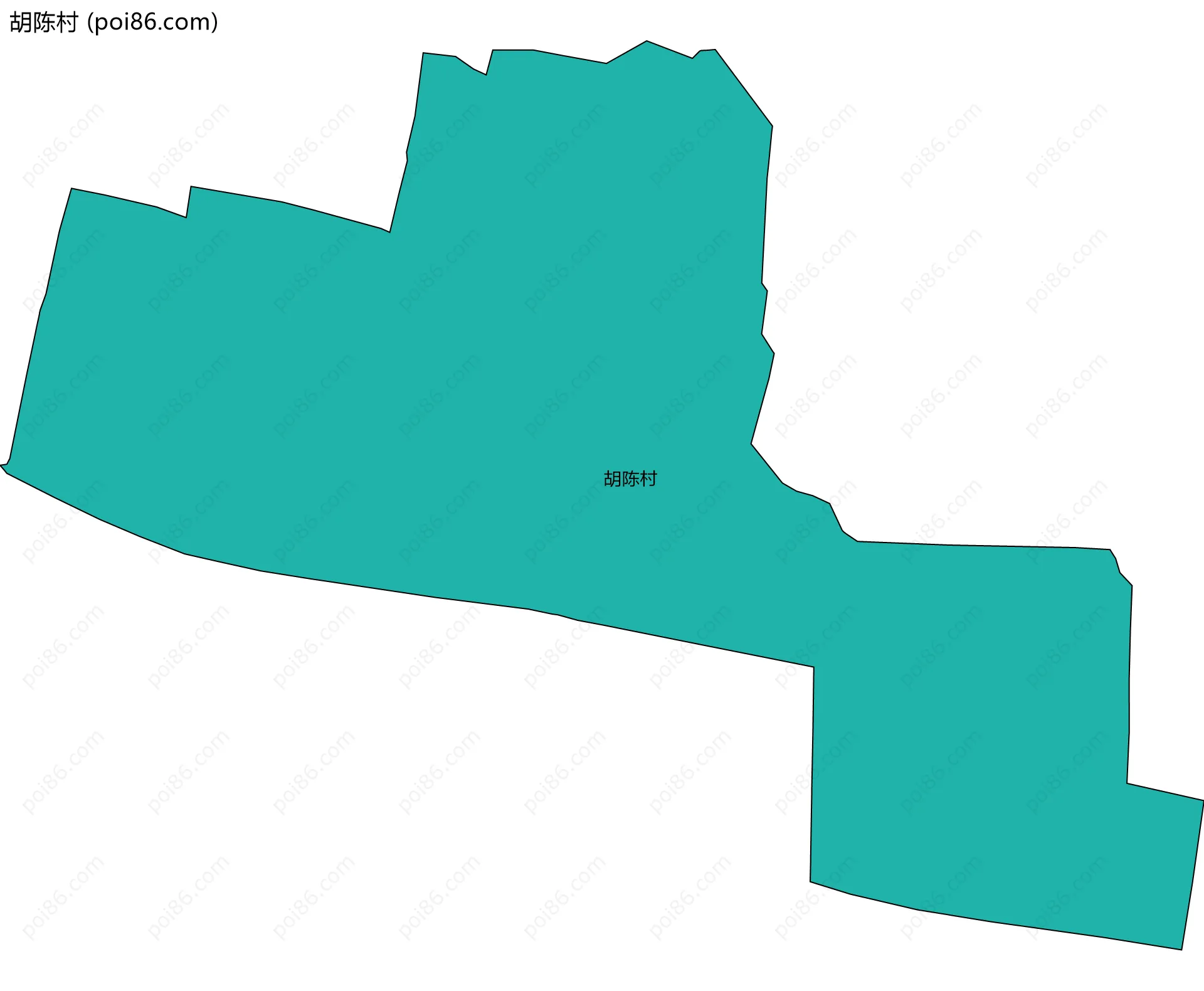 胡陈村边界地图