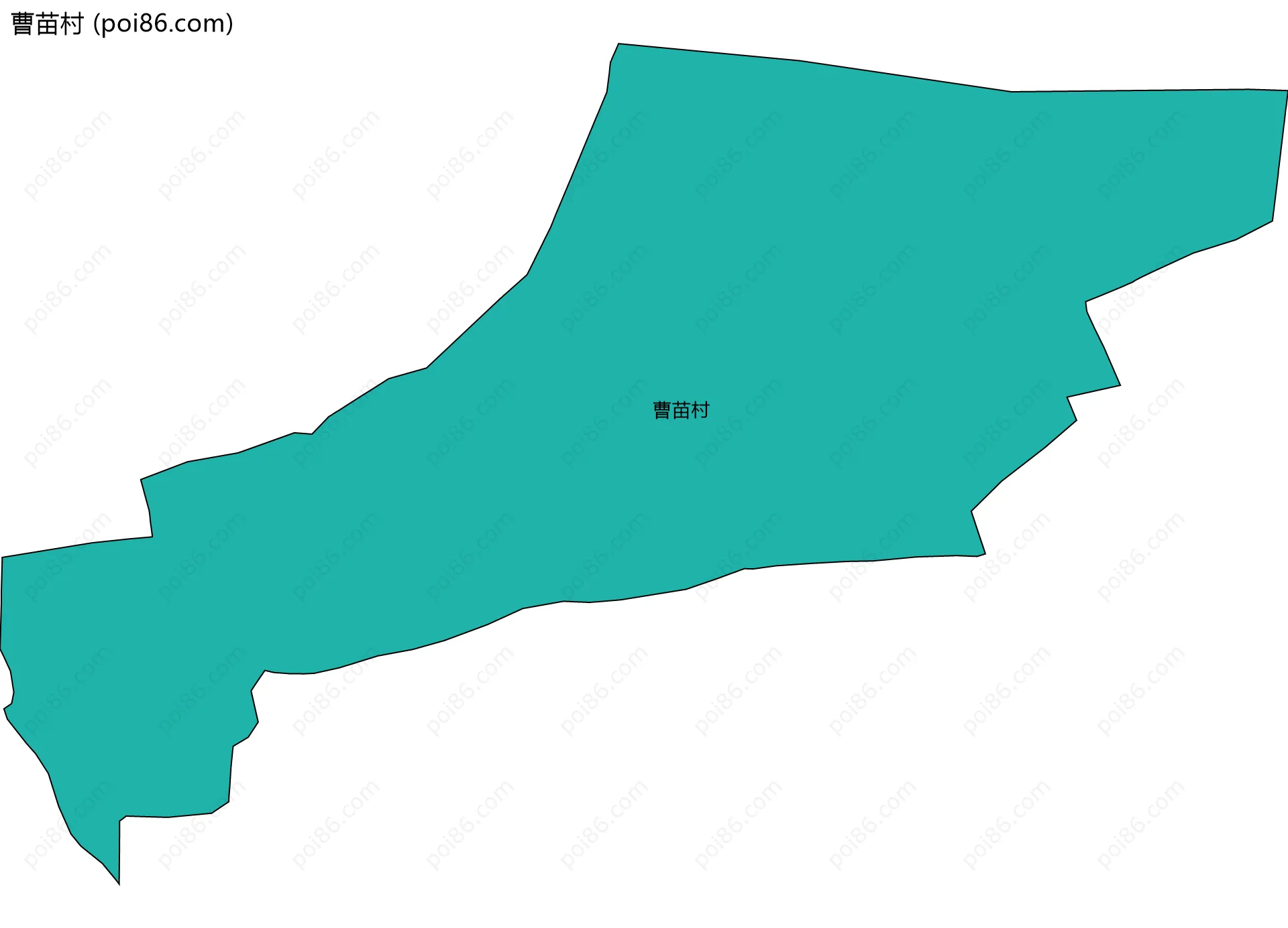 曹苗村边界地图