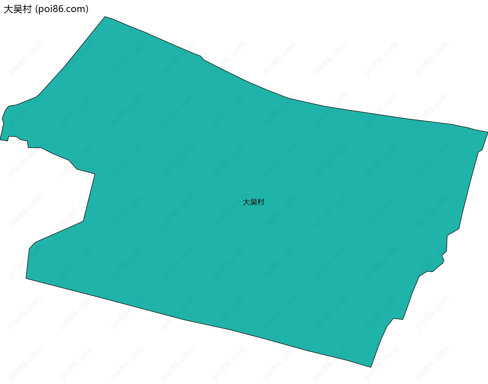 大吴村边界地图